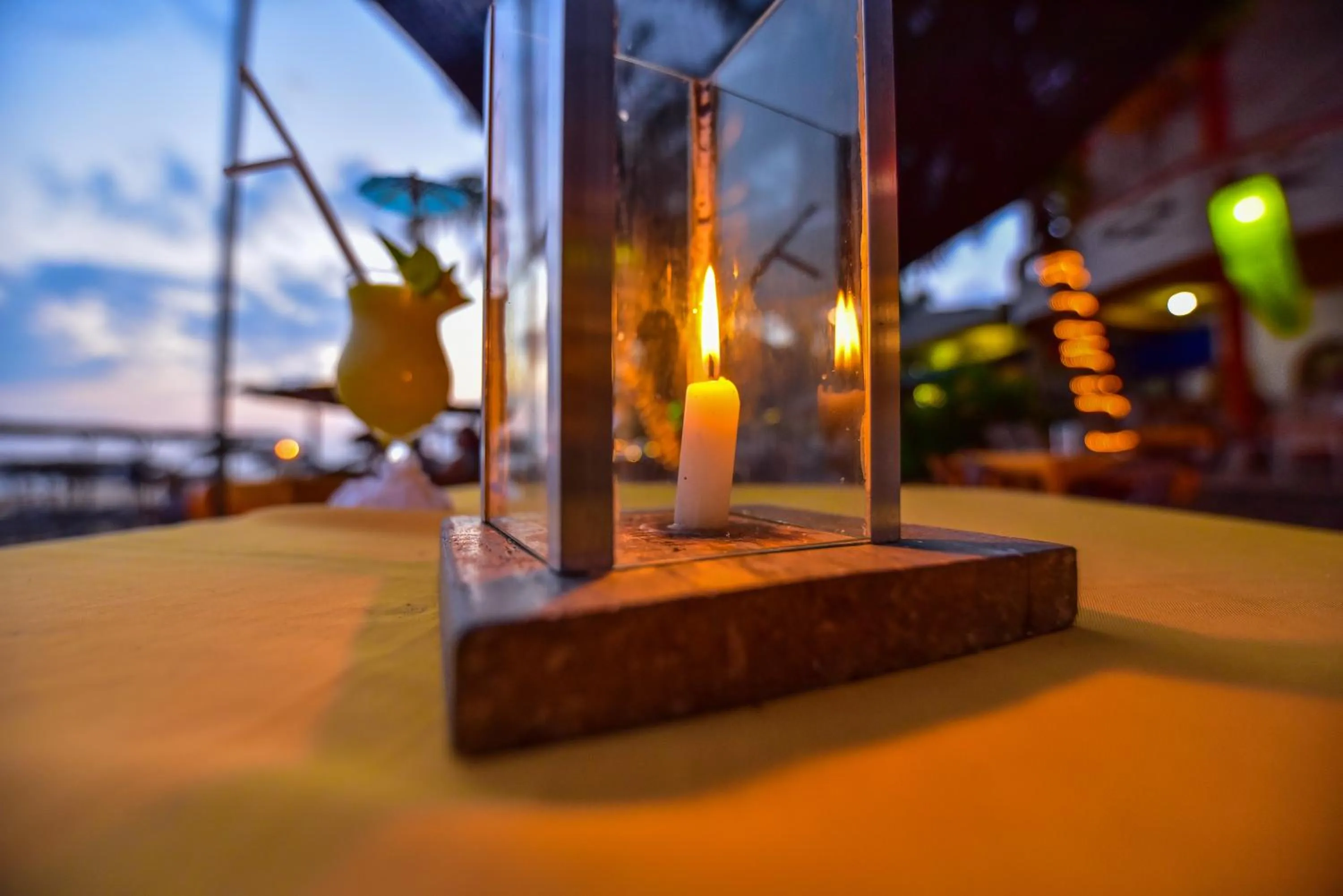 Decorative detail in International Beach Hotel & Restaurant