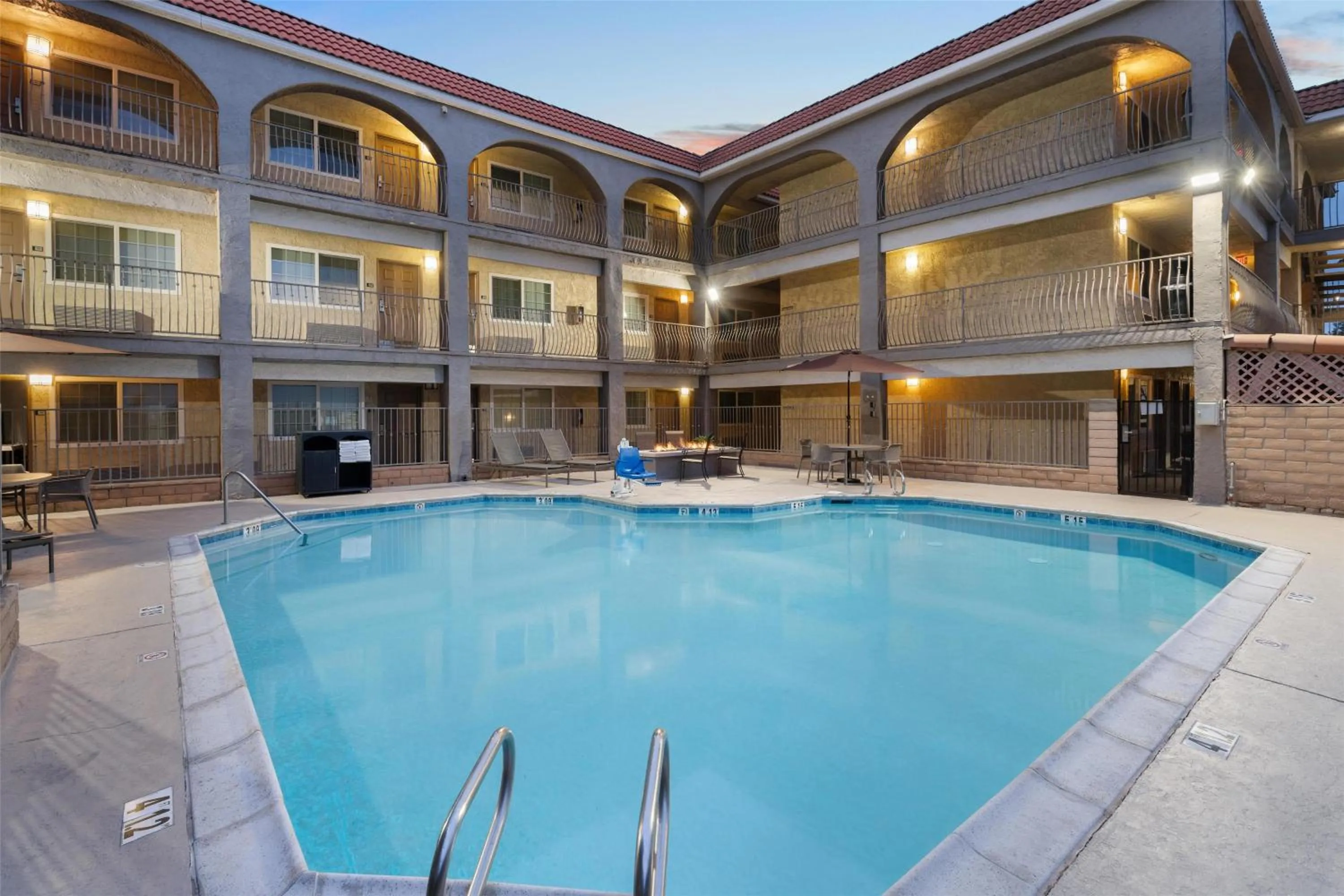 Pool view in Best Western San Diego/Miramar Hotel