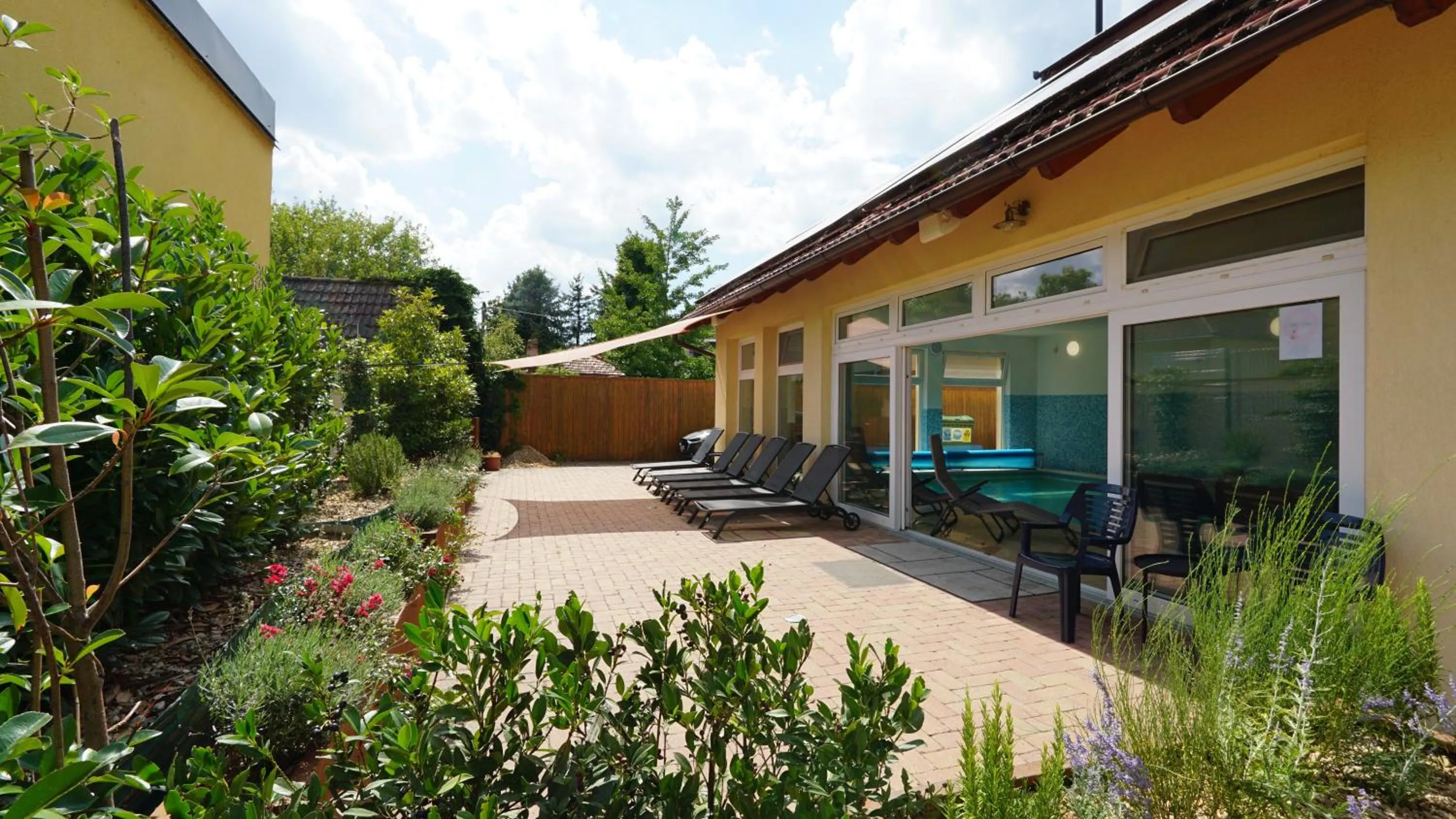 Inner courtyard view in Balaton Colors Beach Hotel
