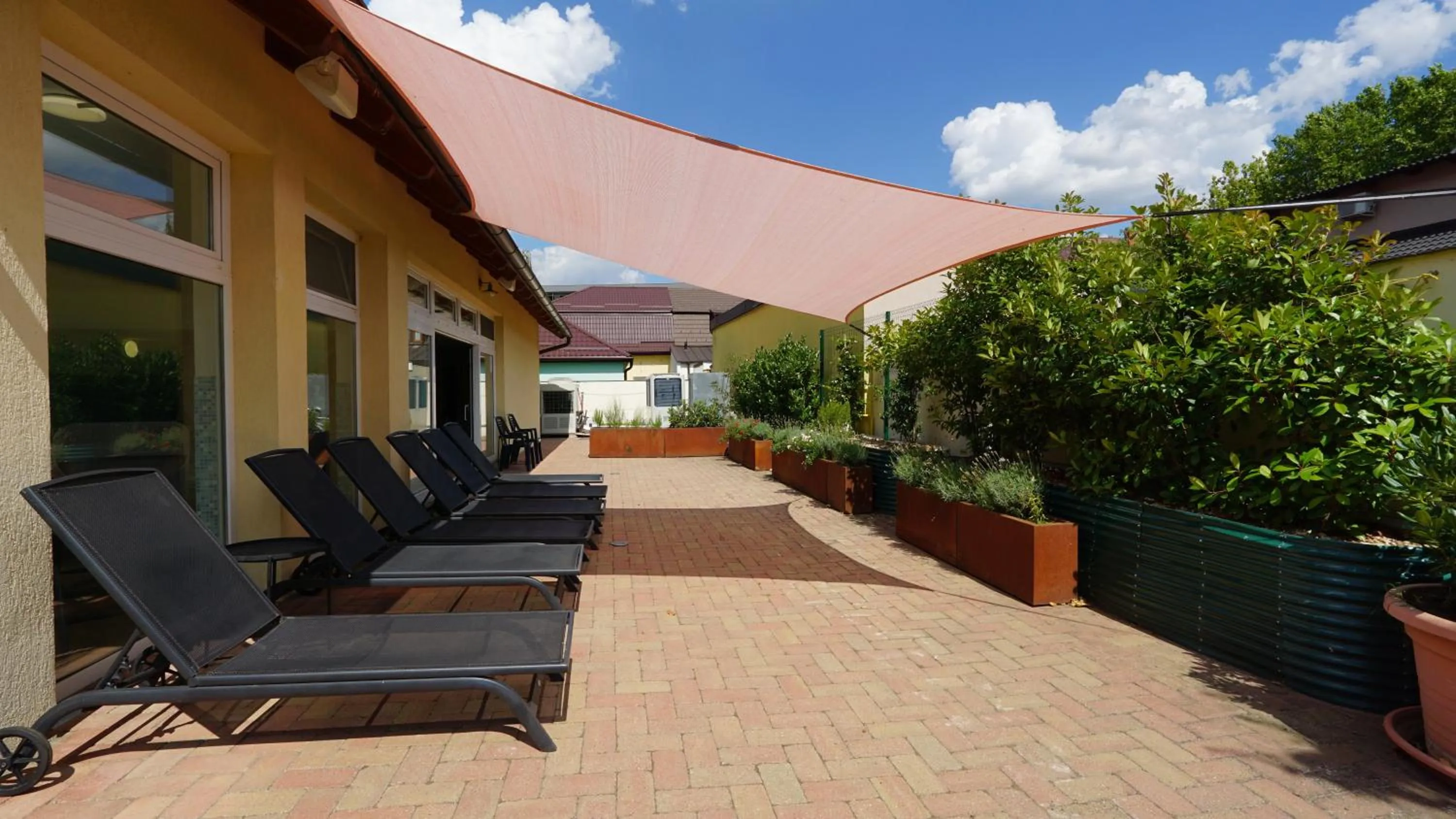 Inner courtyard view in Balaton Colors Beach Hotel