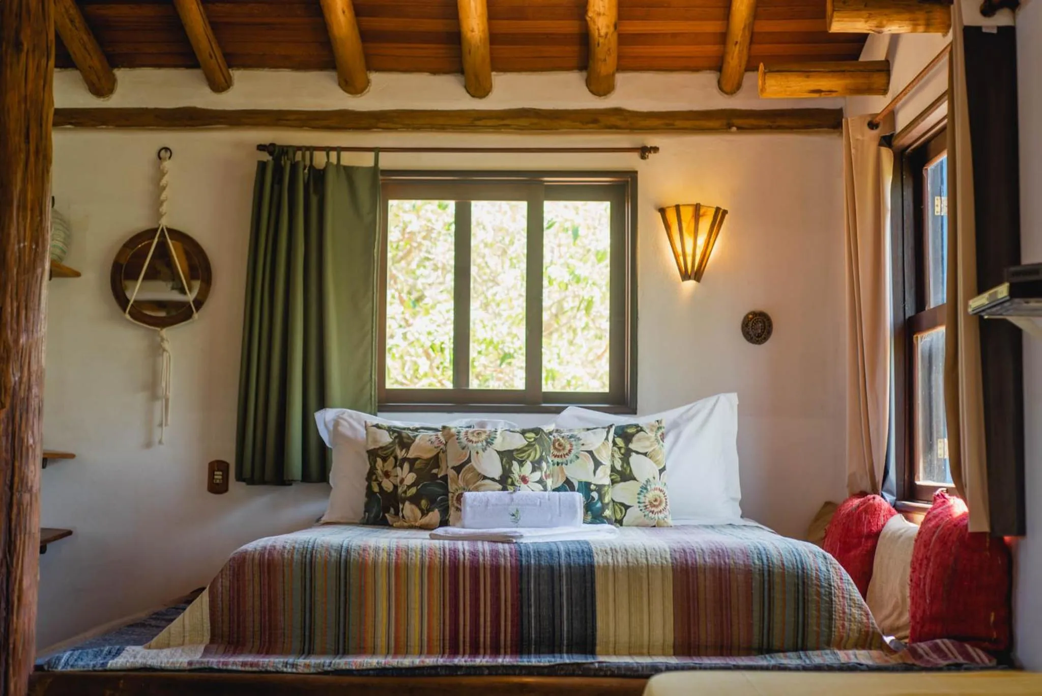 Bed in Pousada Gopak