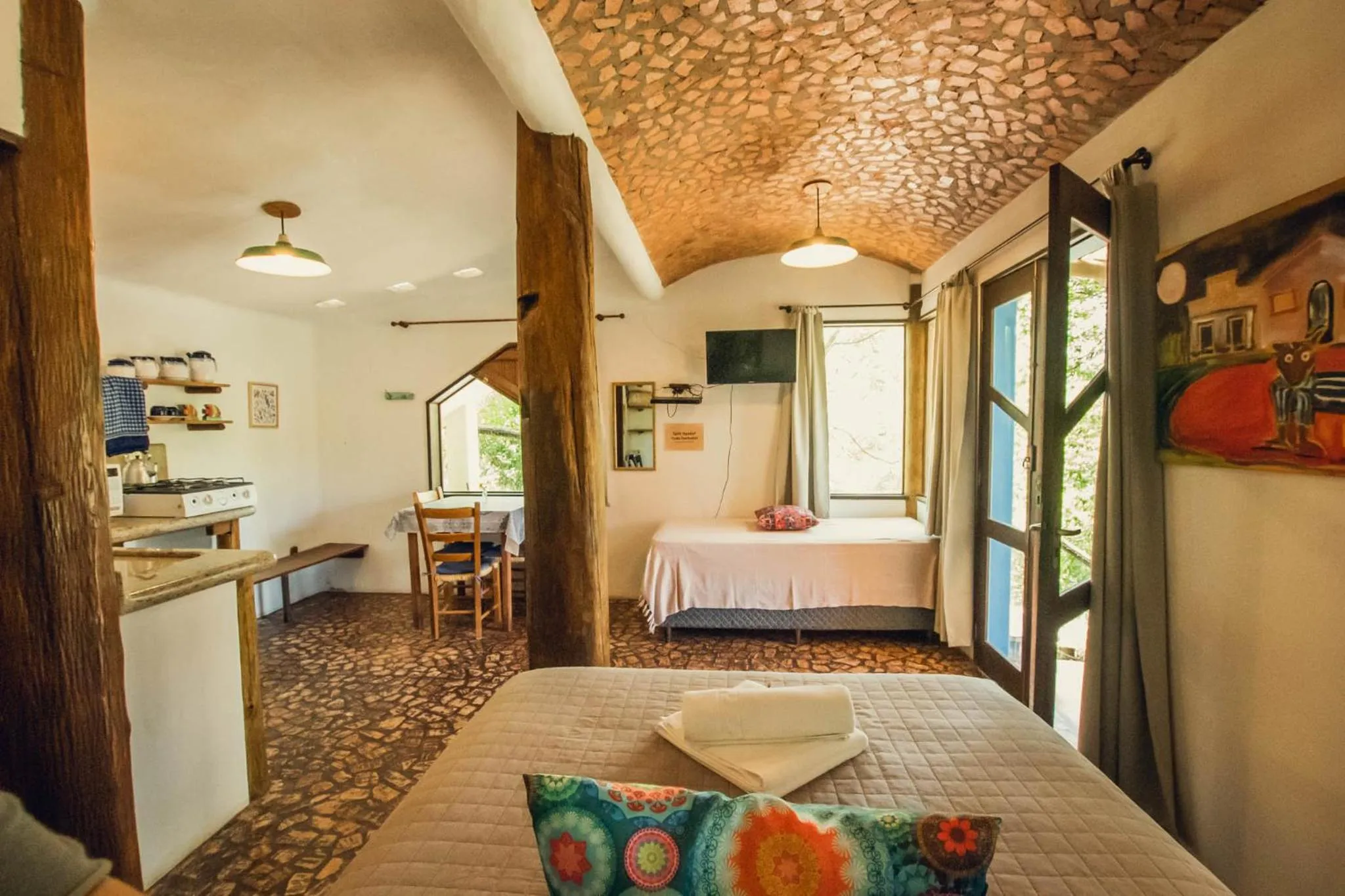 Photo of the whole room, Bed in Pousada Gopak