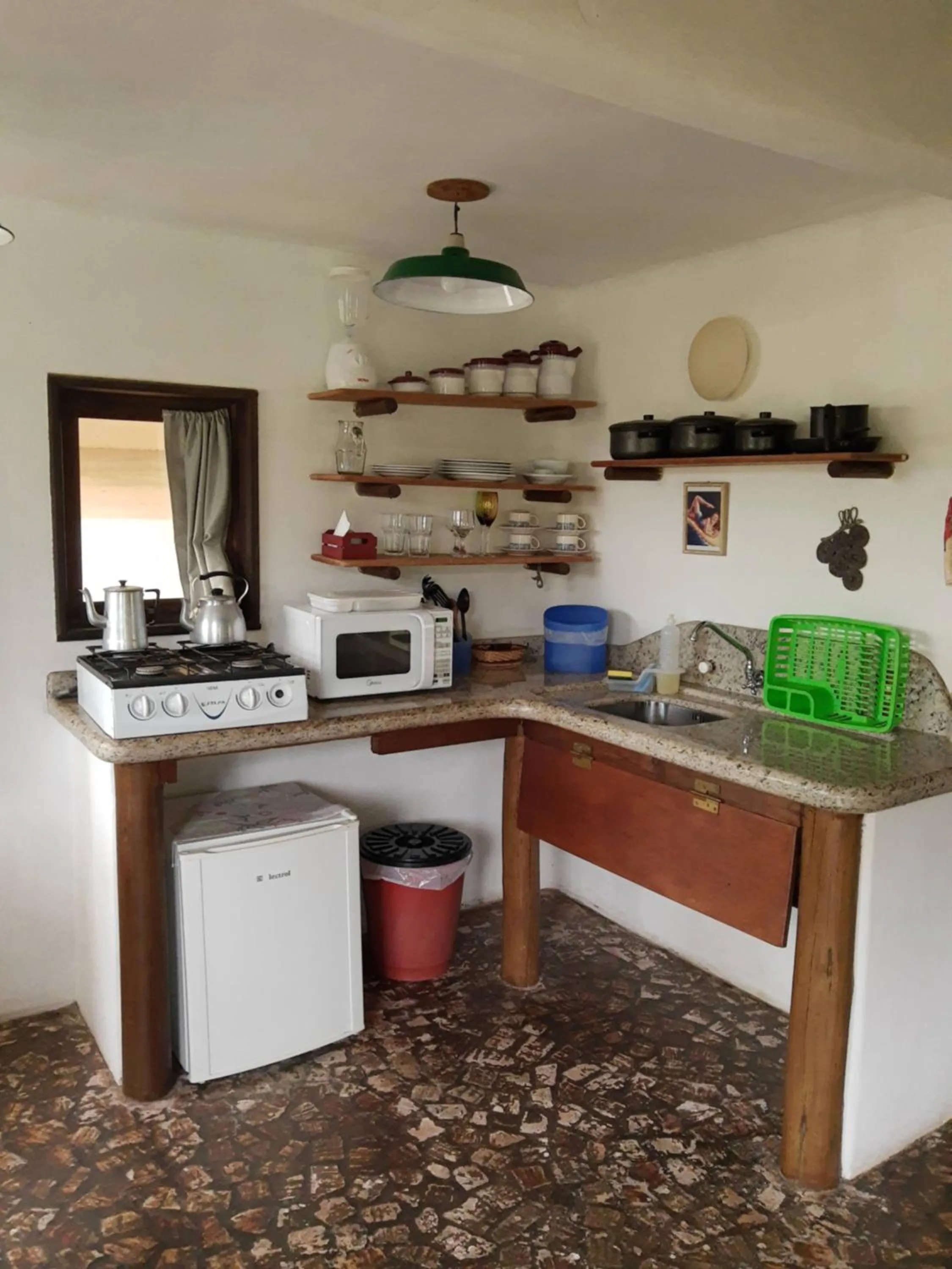Kitchen or kitchenette in Pousada Gopak