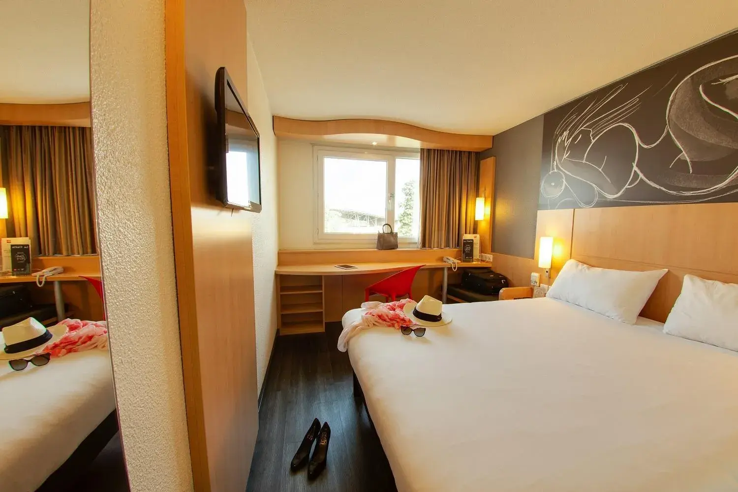 Bedroom, Bed in ibis Montpellier Sud Bedroom, Bed in ibis Montpellier Sud