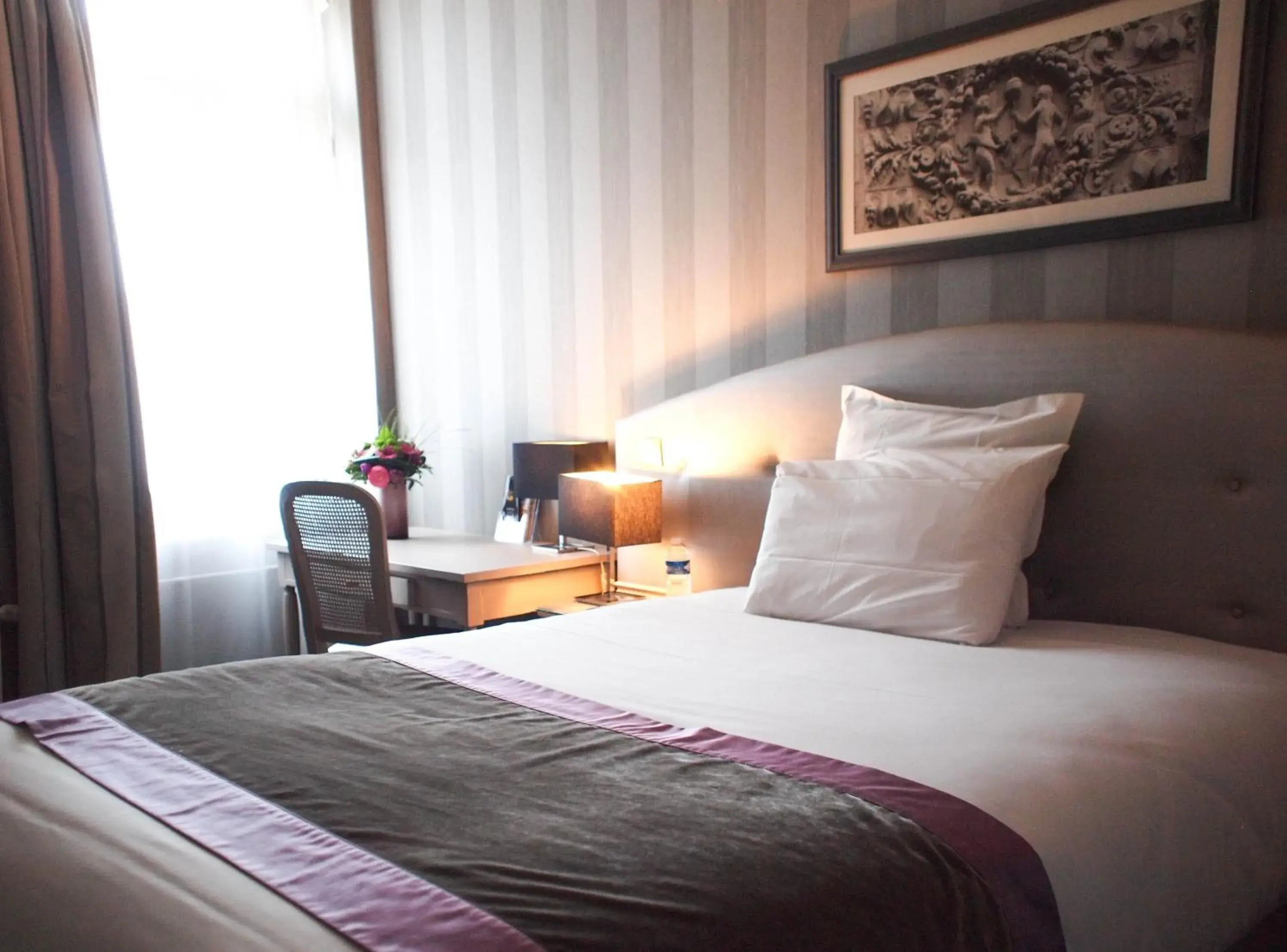 Bed in Hôtel Concordia Le Mans Centre Gare Bed in Hôtel Concordia Le Mans Centre Gare