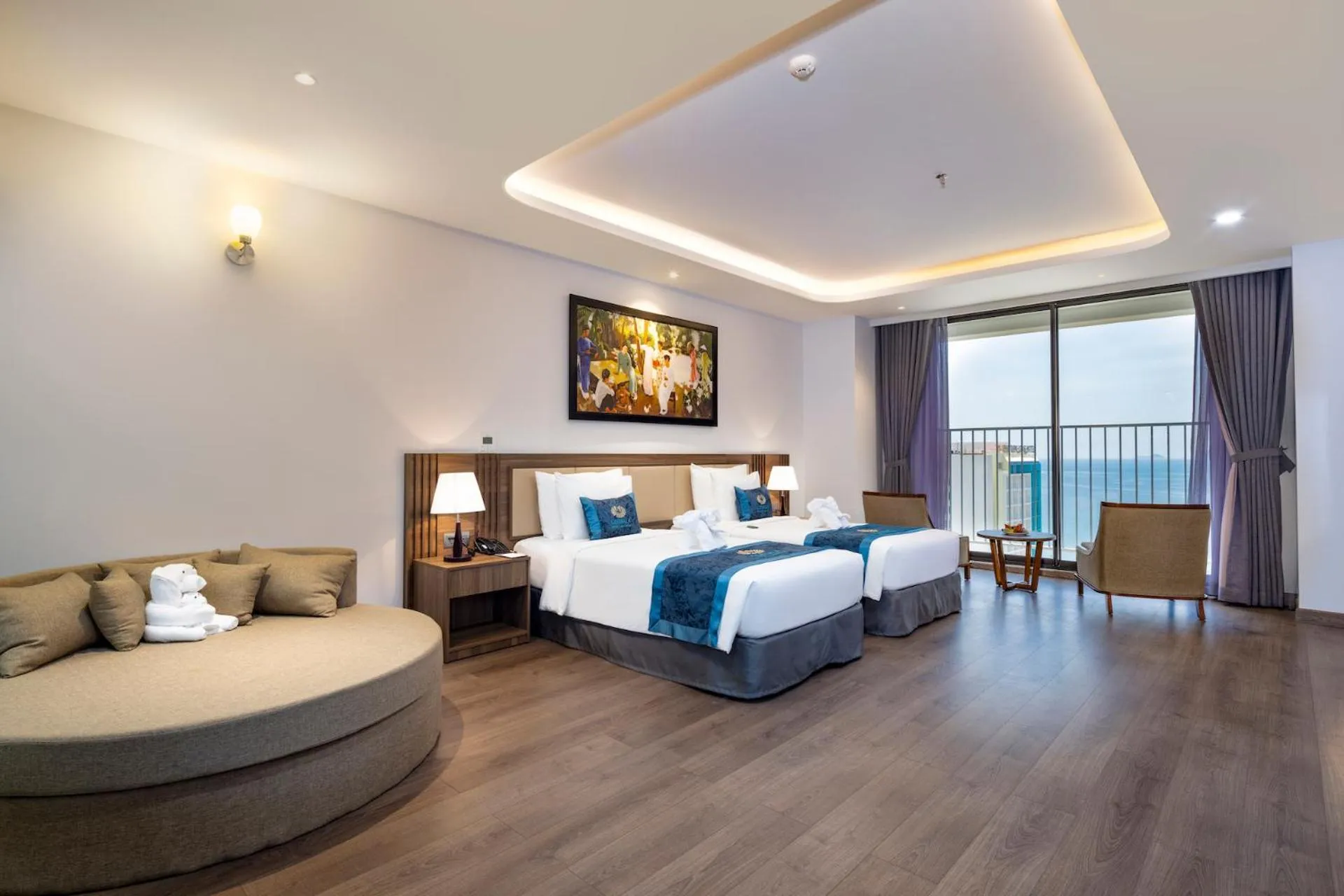 Photo of the whole room, Bed in Gonsala Hotel Nha Trang