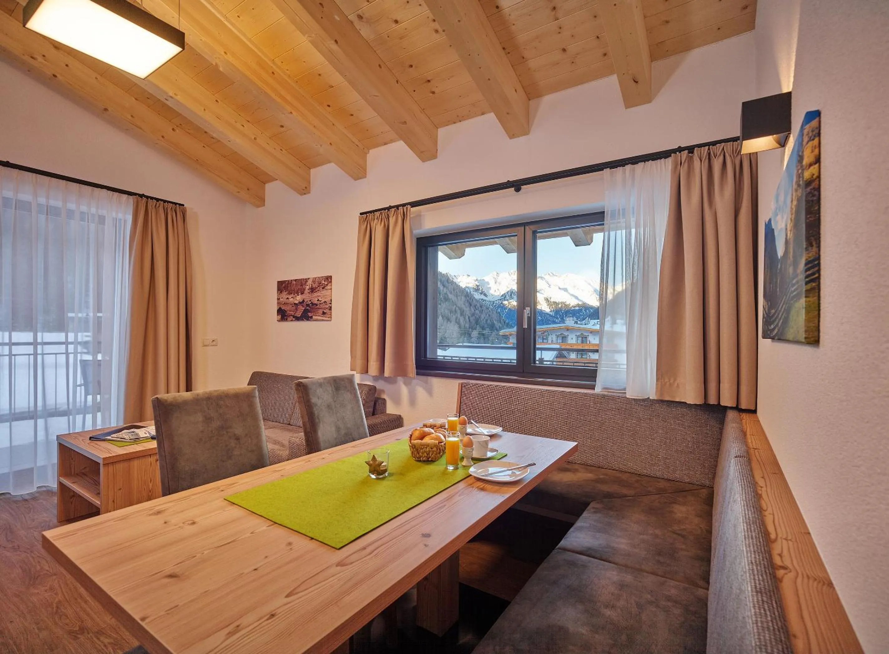Living room in Apart Montagna