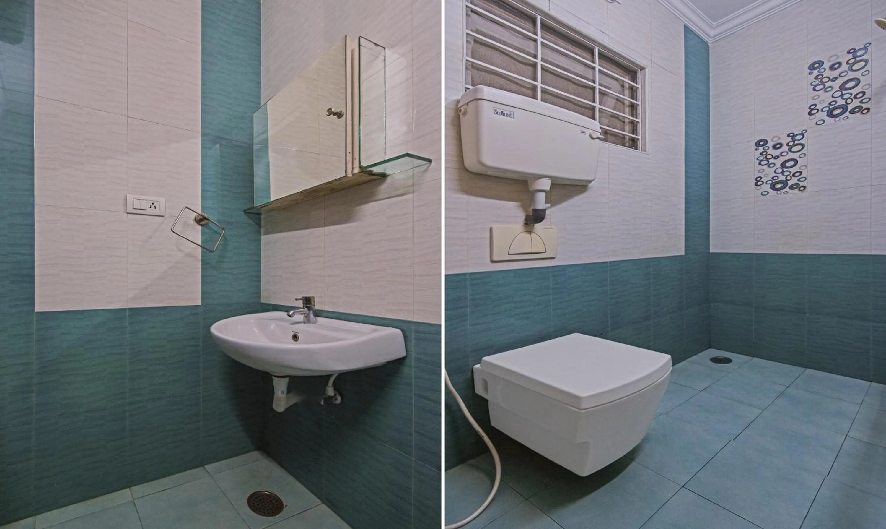 Bathroom in Treebo Samhaar Residency Thoraipakkam