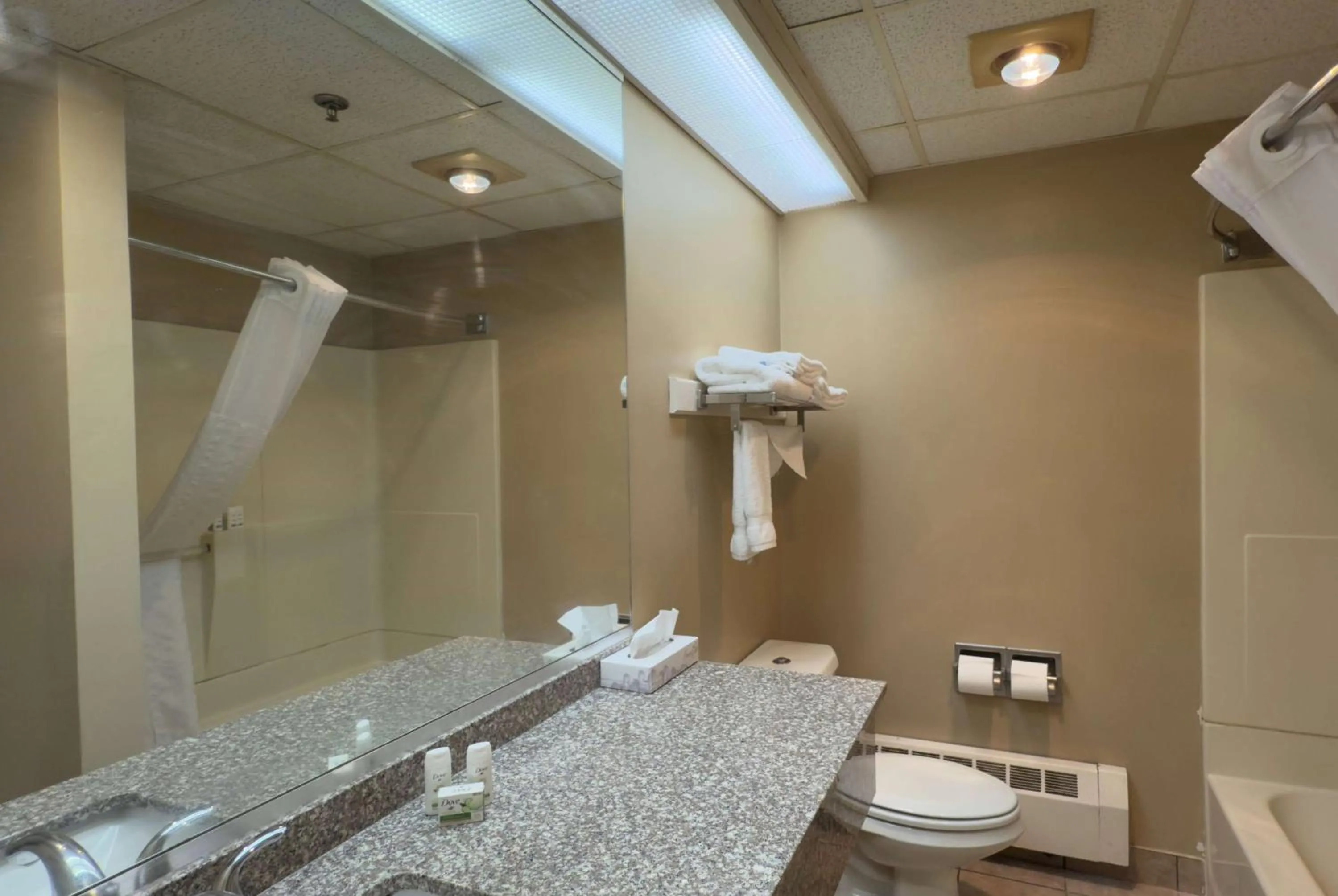 Bathroom in Ramada by Wyndham Seekonk Providence Area