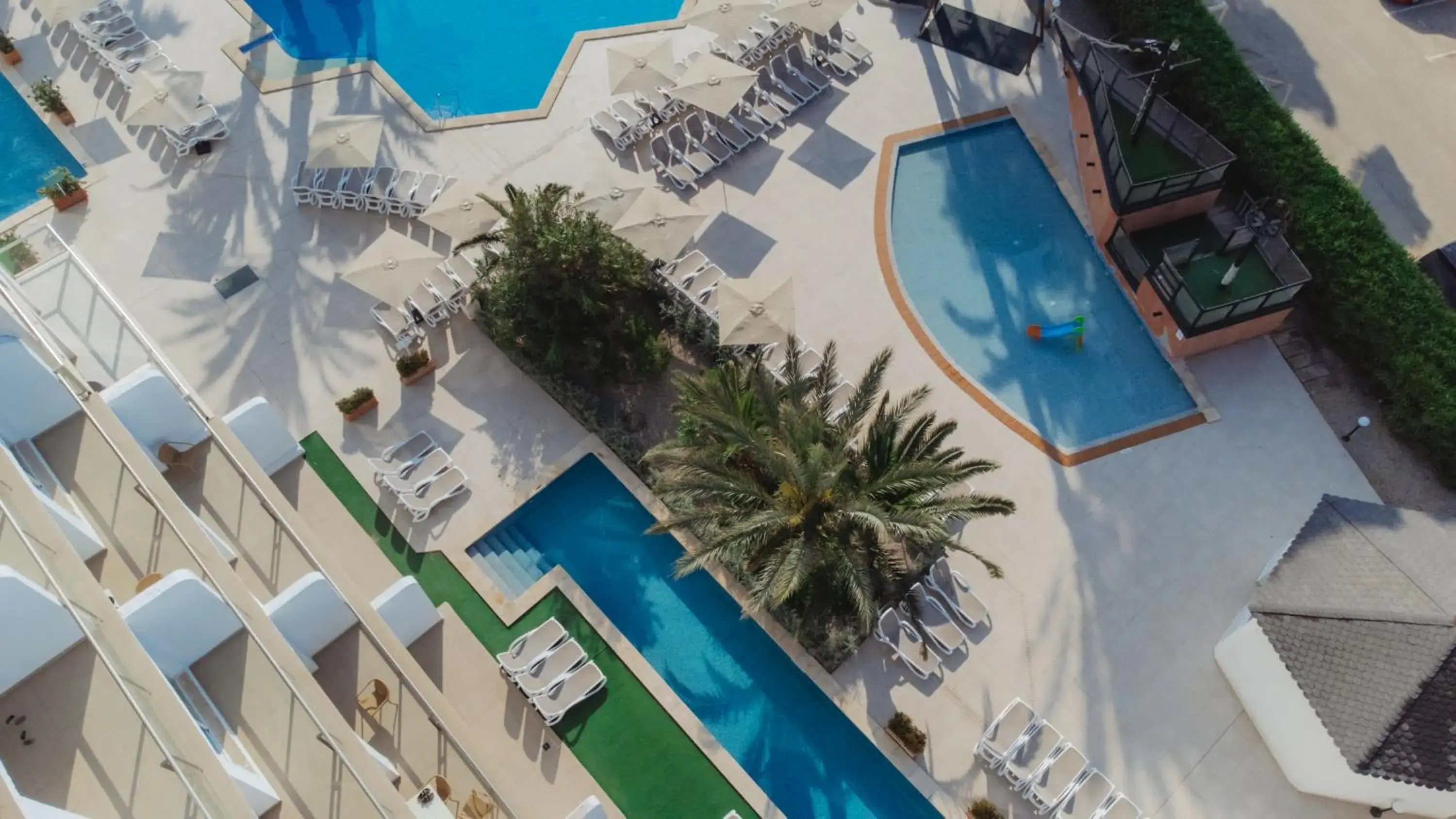 Bird's eye view in Aparthotel Ses Fotges Bird's eye view in Aparthotel Ses Fotges