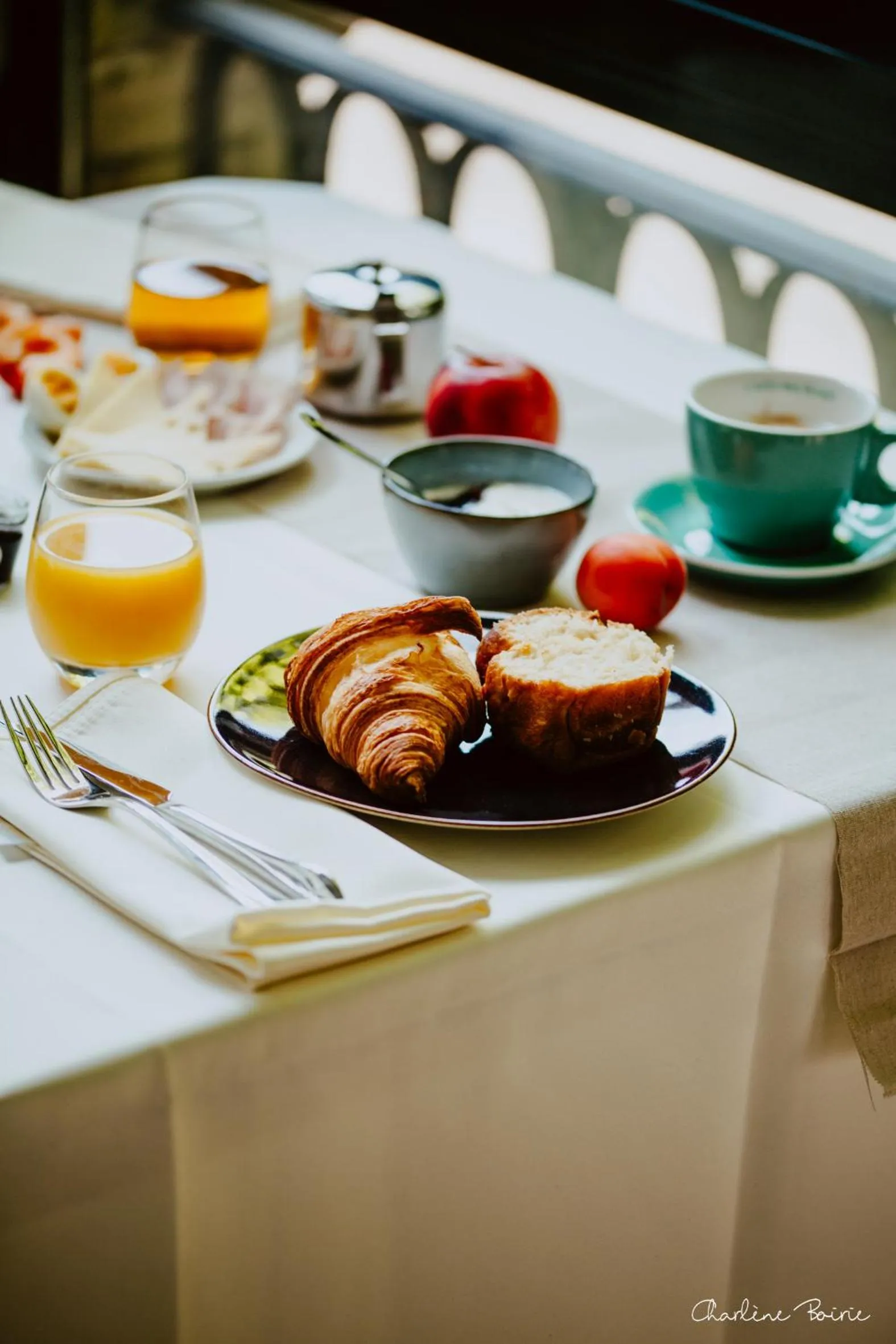 Continental breakfast in Grand Hotel Des Bains & Villas des Bains
