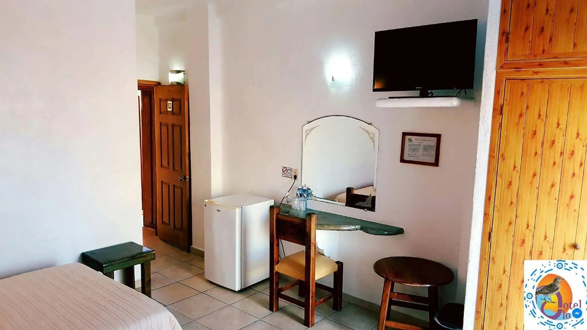 Decorative detail, Bed in Hotel La Alondra