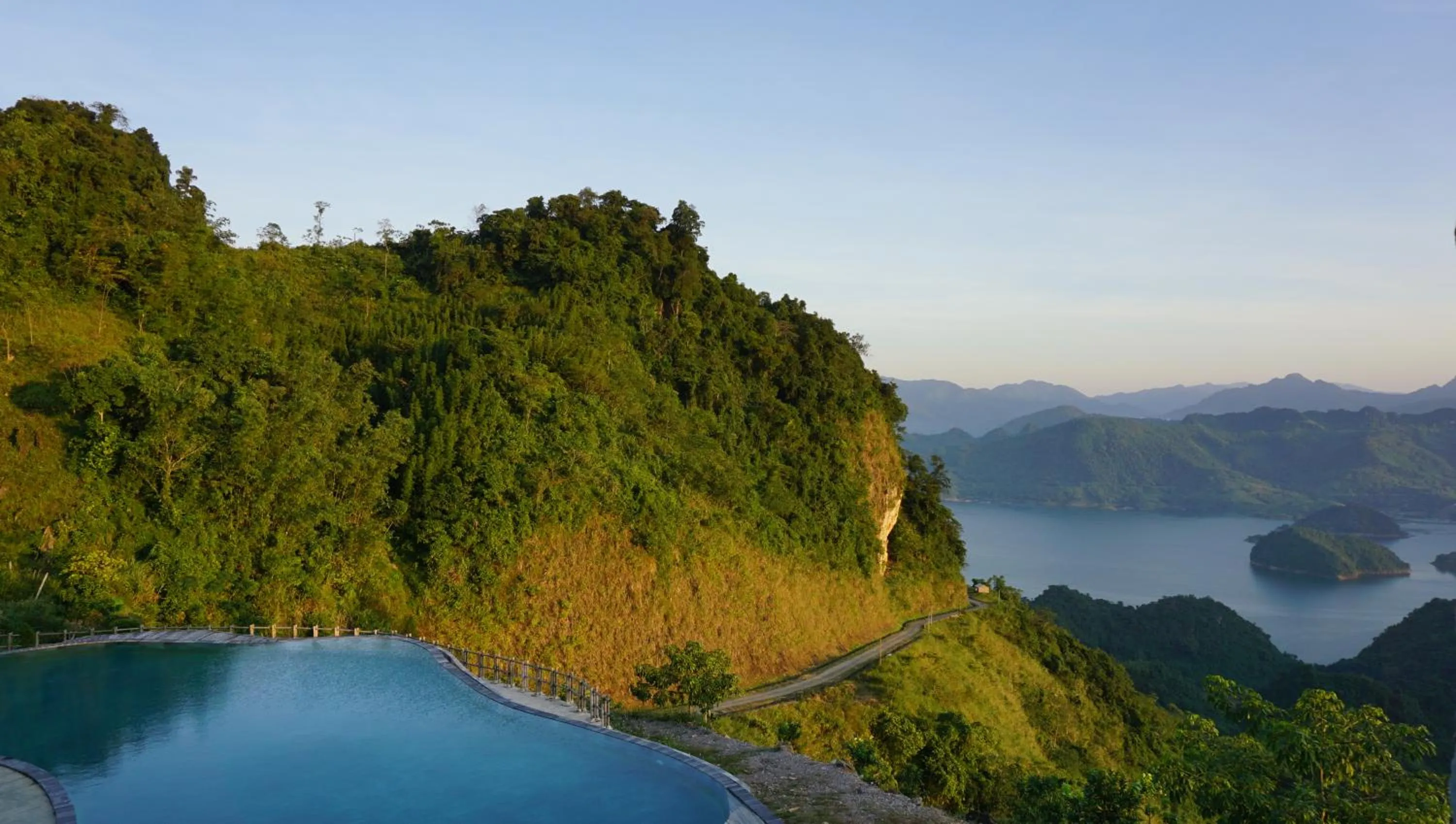 Swimming pool in Bakhan Village Resort