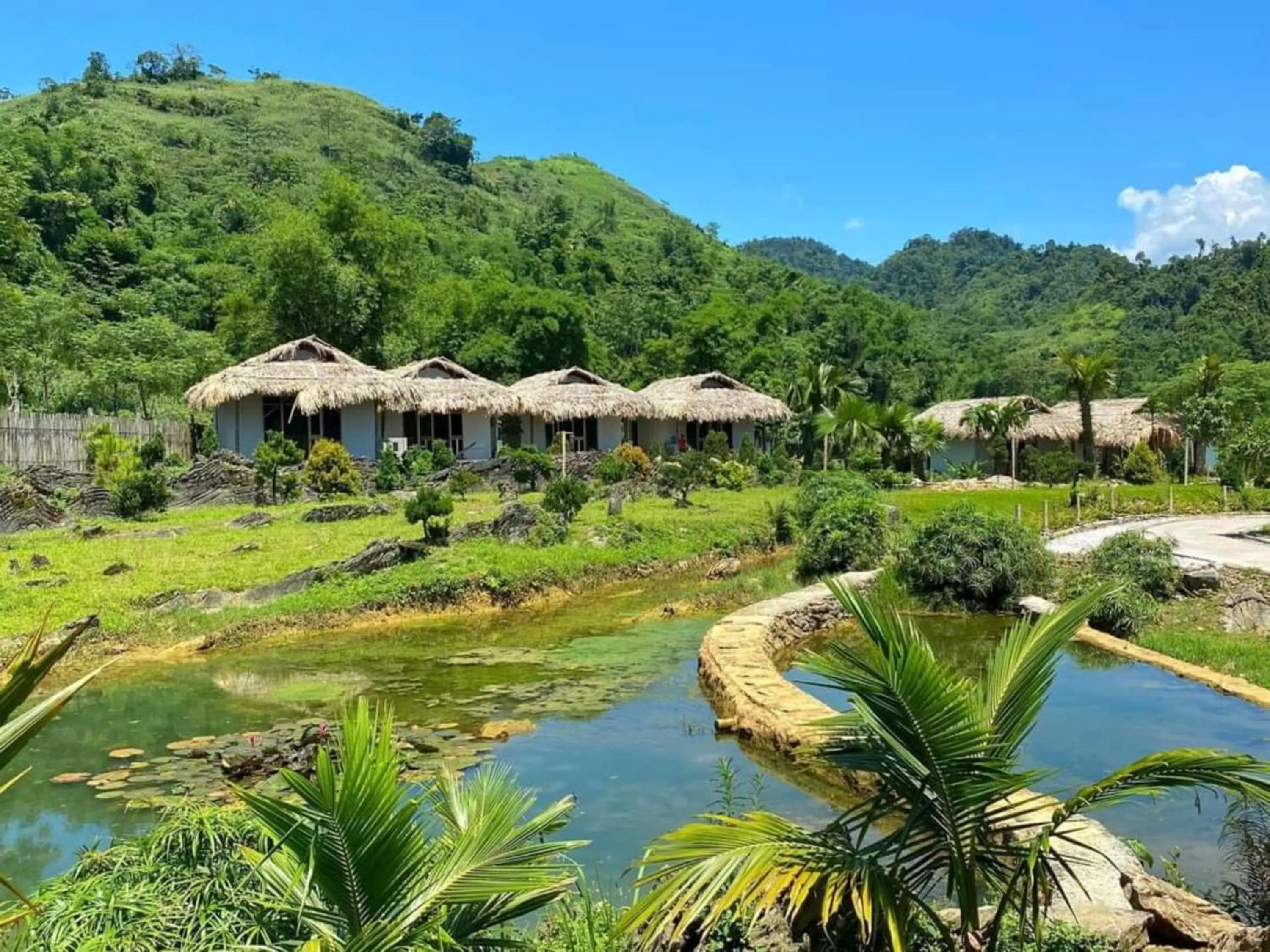 Garden view in Bakhan Village Resort