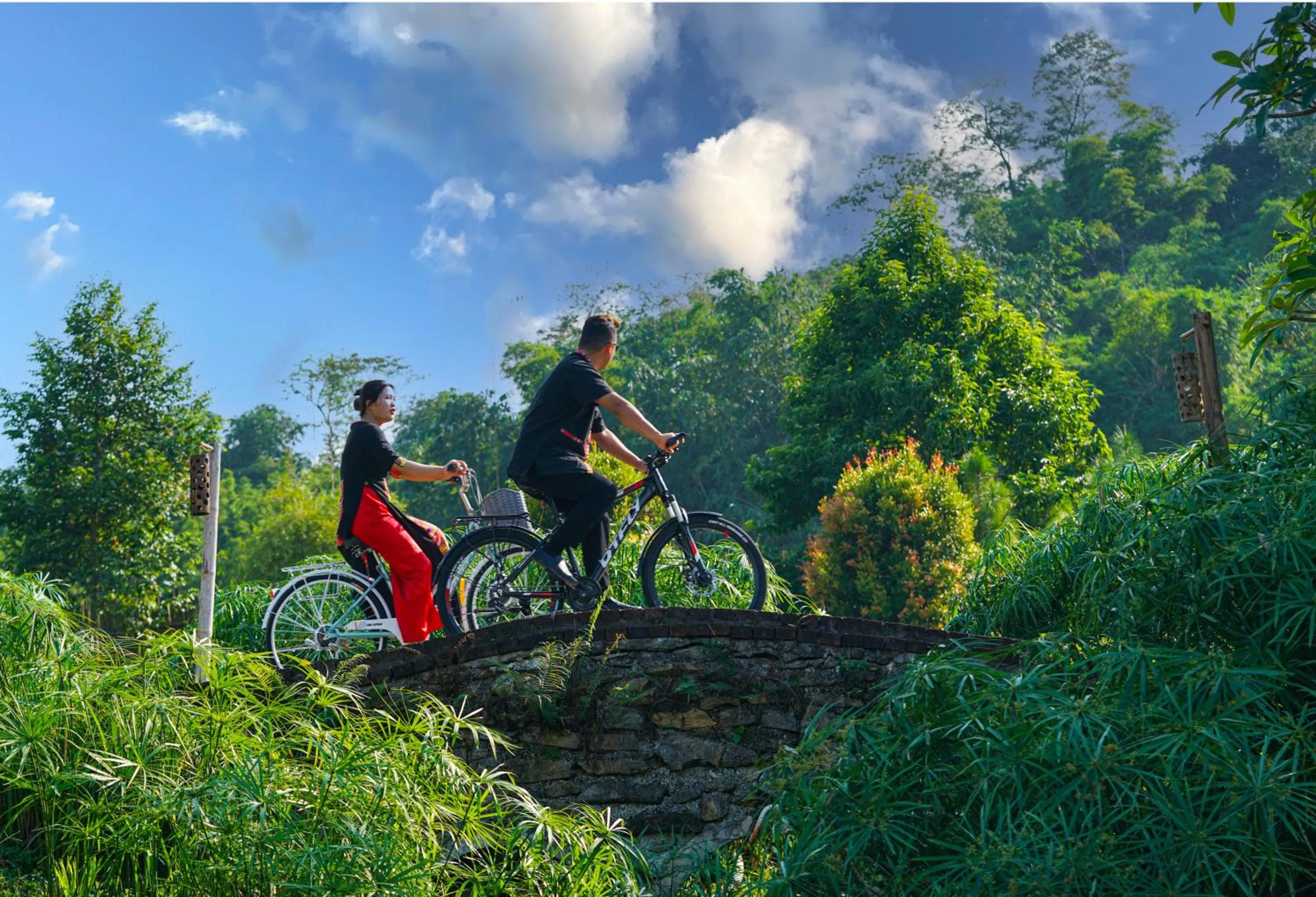 Cycling in Bakhan Village Resort