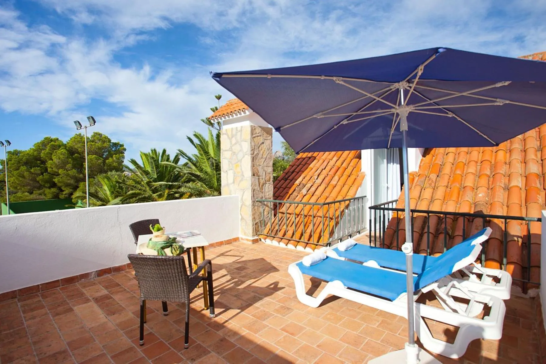 Balcony/Terrace in Apartamentos Cala Murada Tennis