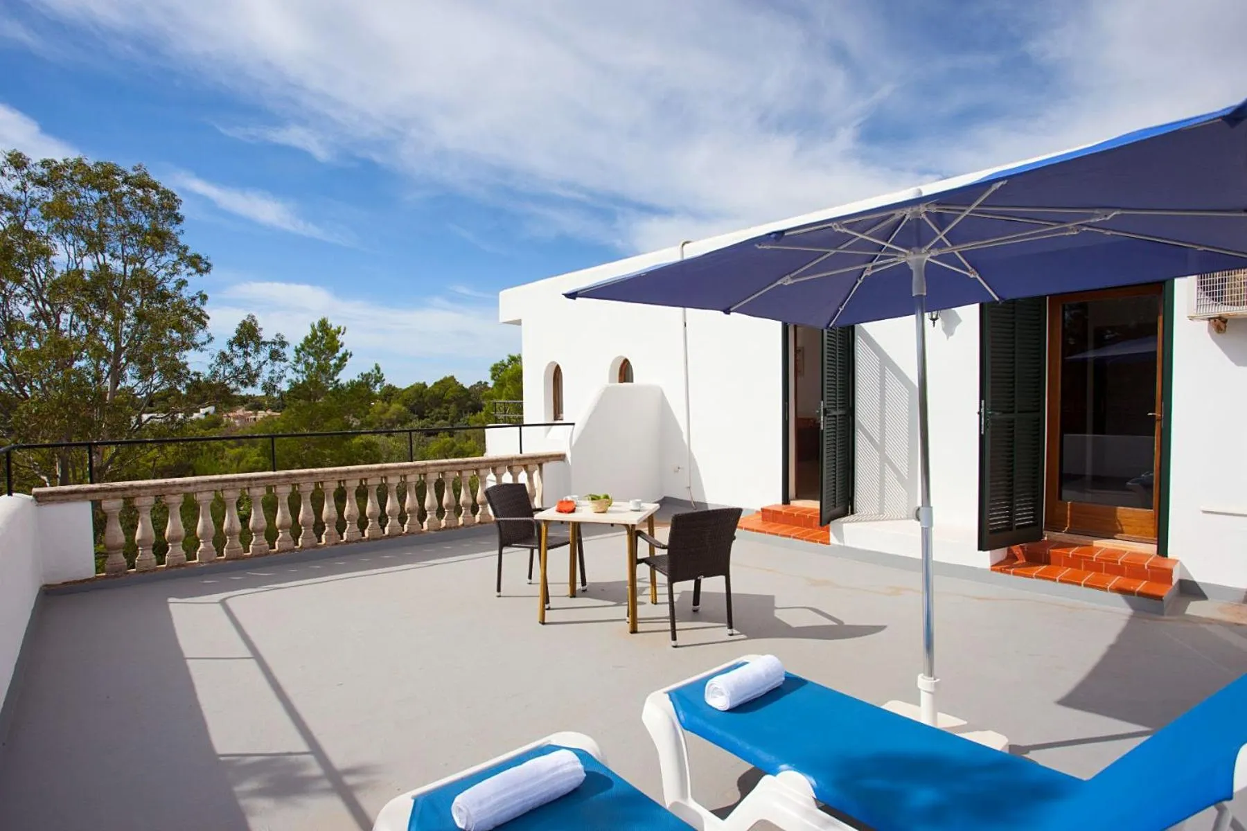 Balcony/Terrace in Apartamentos Cala Murada Tennis