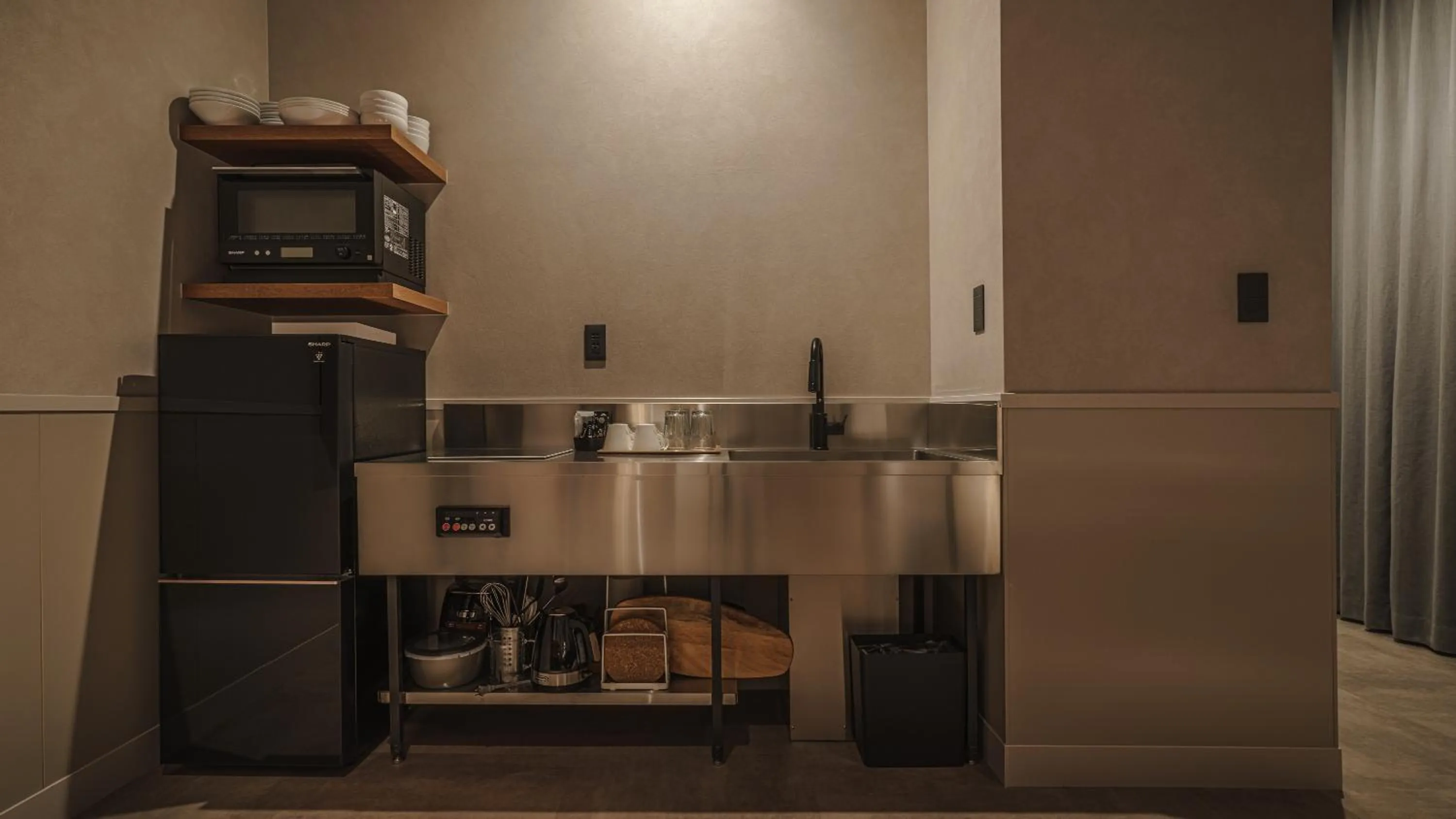 Kitchen or kitchenette in Hotel Aoka Kamigoto