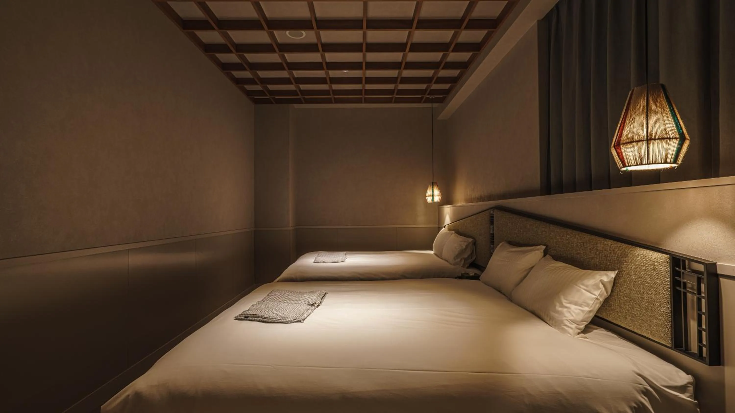 Bed in Hotel Aoka Kamigoto