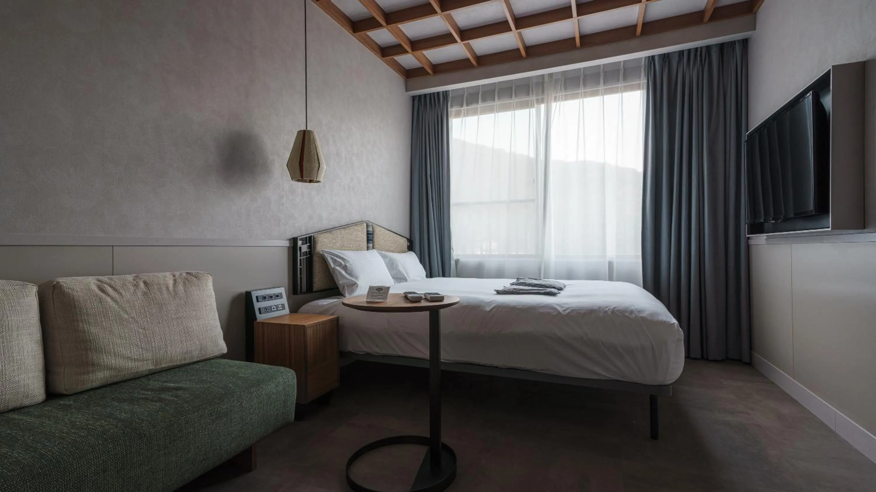 Bed in Hotel Aoka Kamigoto