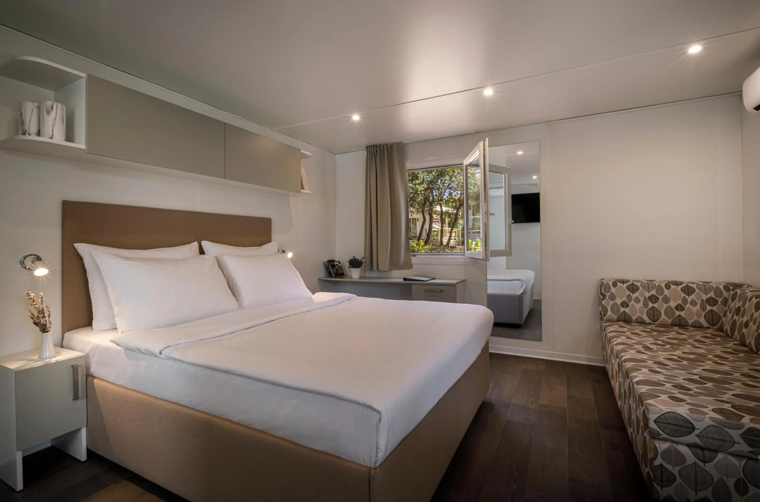 Bed in Maistra Camping Koversada Uncovered Naturist Mobile homes