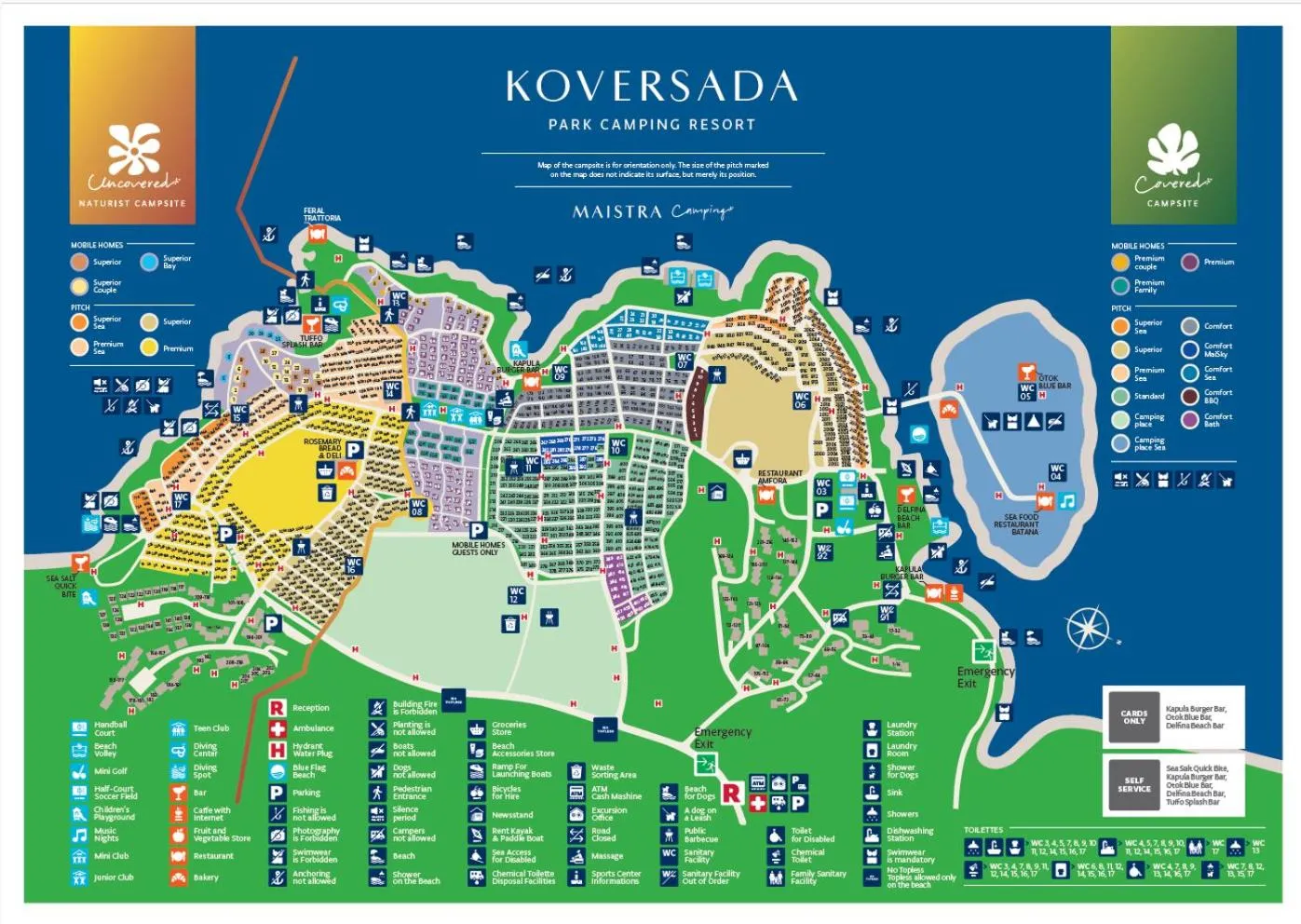 Landmark view in Maistra Camping Koversada Uncovered Naturist Mobile homes