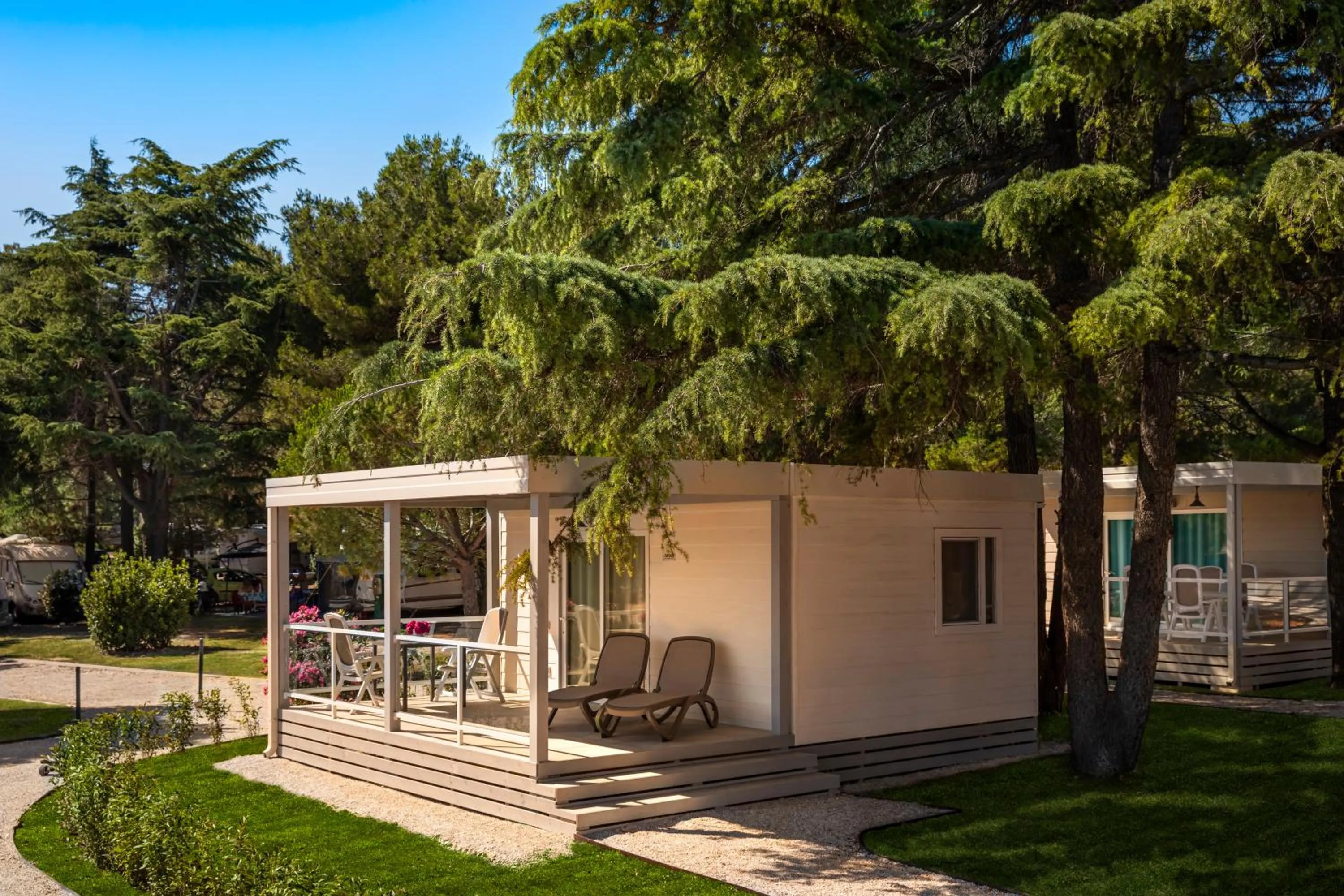 Property building in Maistra Camping Koversada Uncovered Naturist Mobile homes