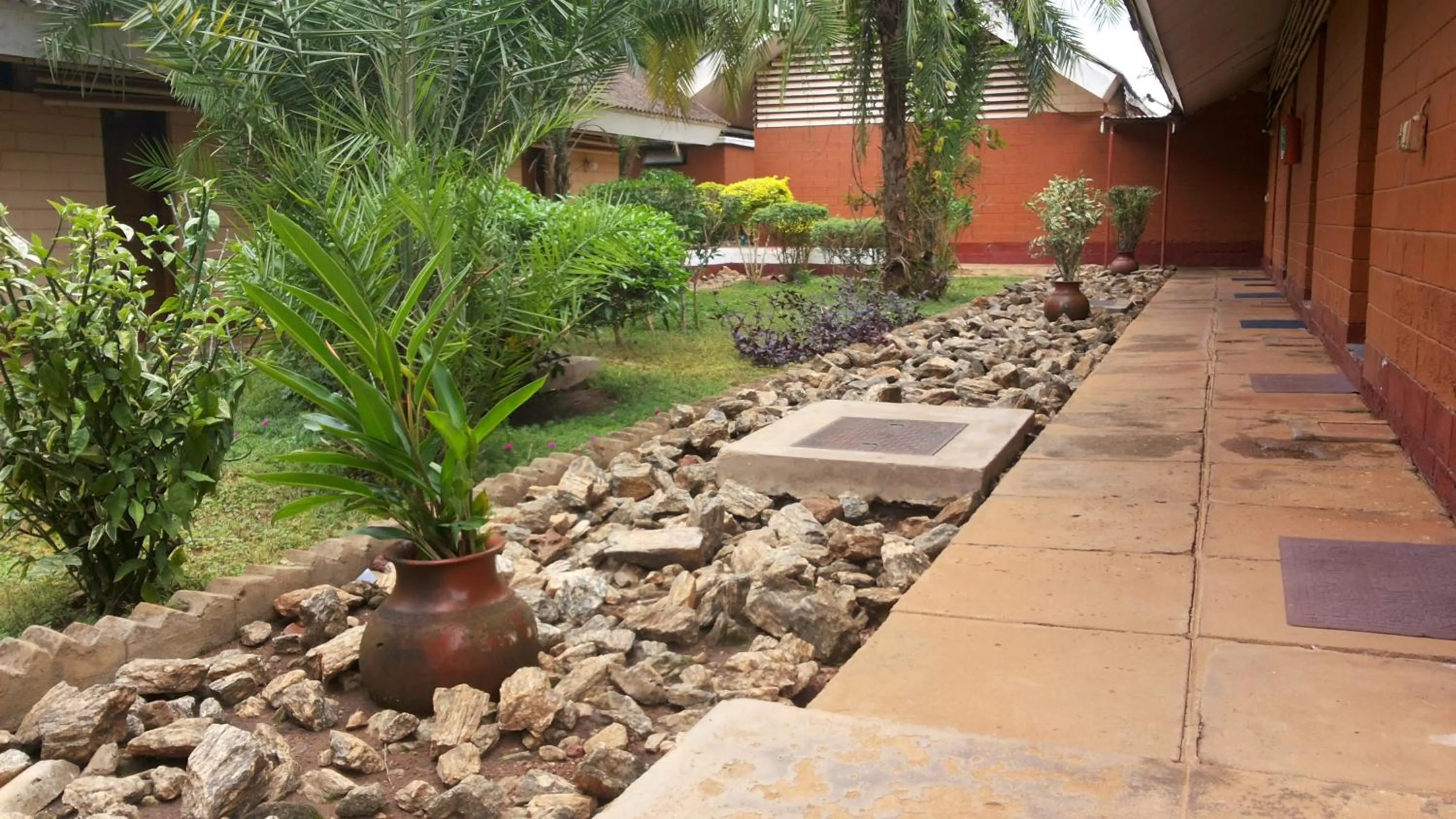 Patio in St Lira Hotel