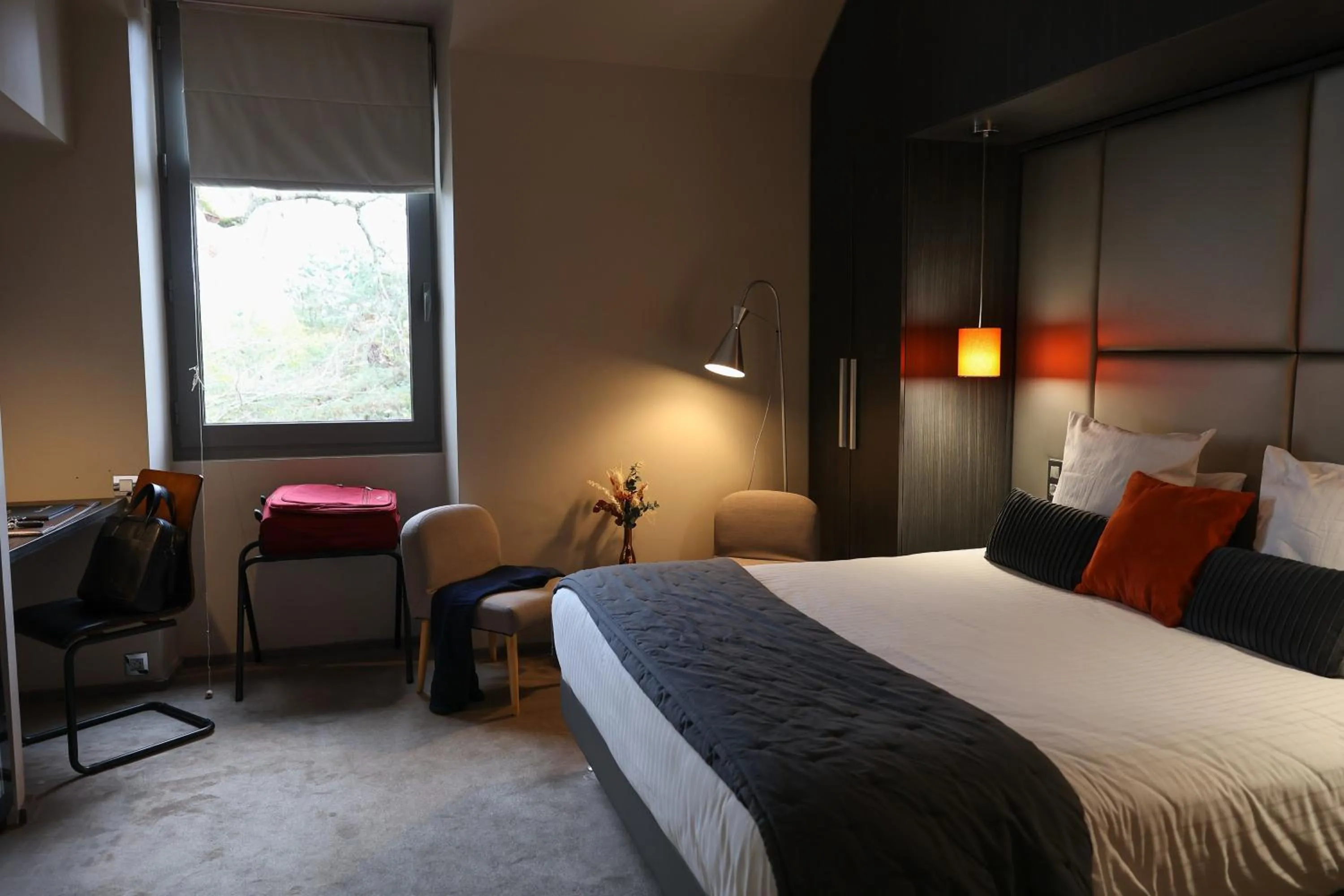 Photo of the whole room, Bed in Hôtel Château de Lacan