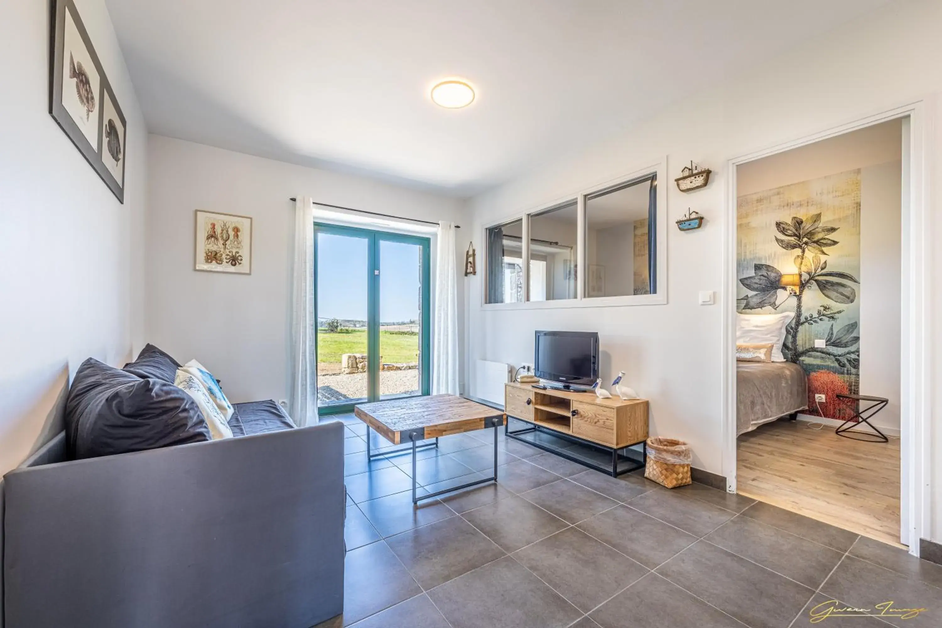 Deluxe Double Room with Sea View in Manoir De Rigourdaine Deluxe Double Room with Sea View in Manoir De Rigourdaine