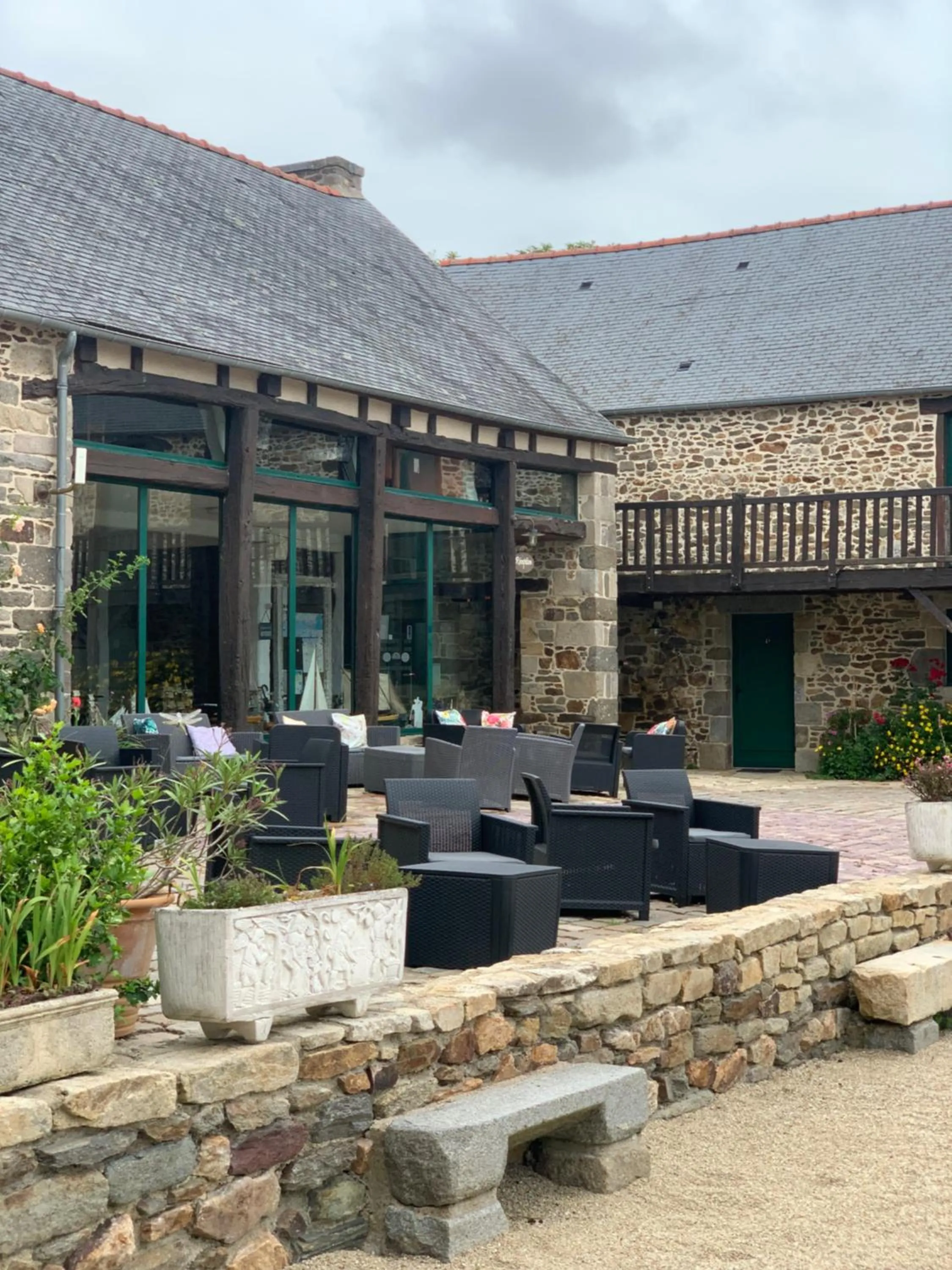 Balcony/Terrace in Manoir De Rigourdaine