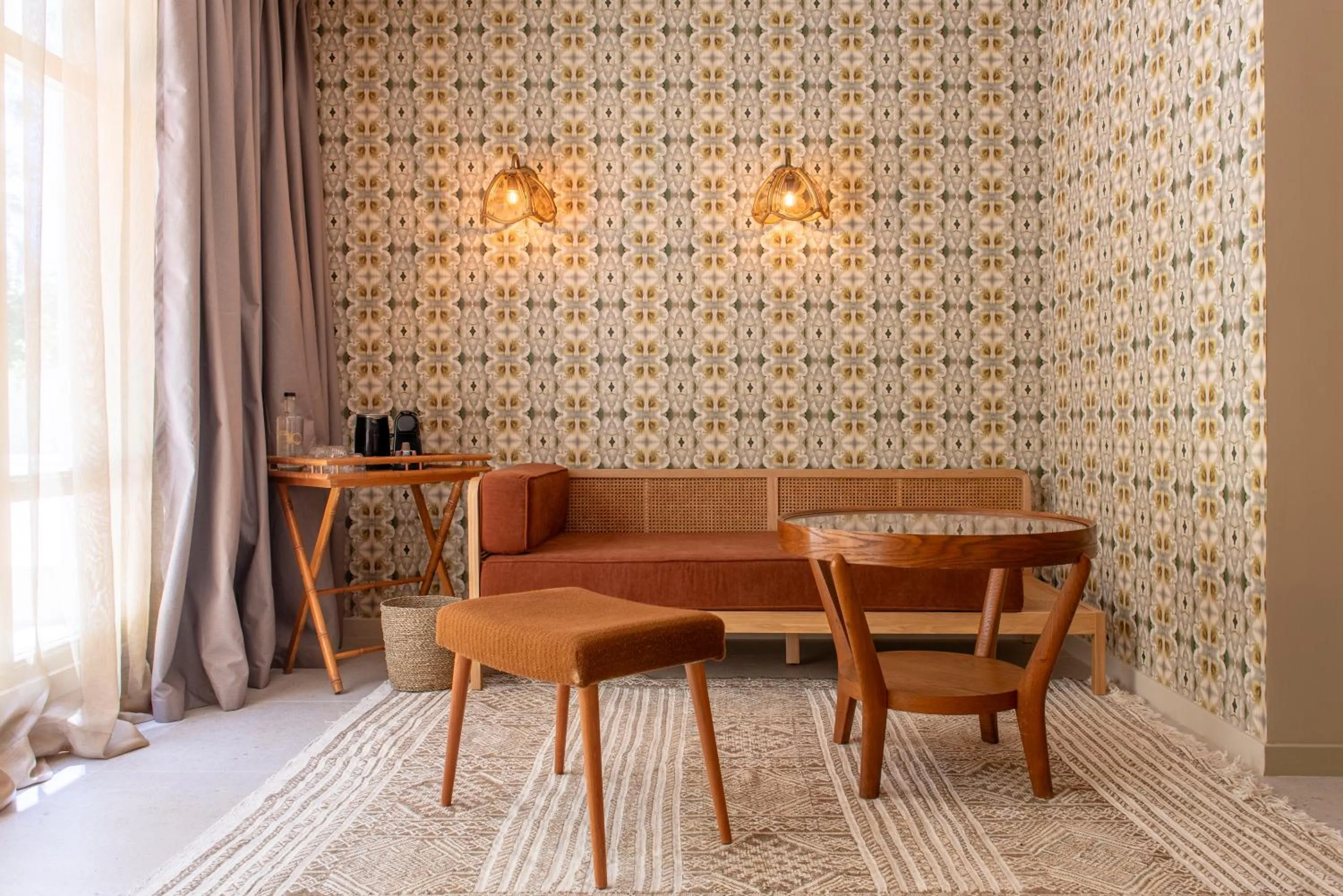 Seating area in MalaQuita Hotel Boutique