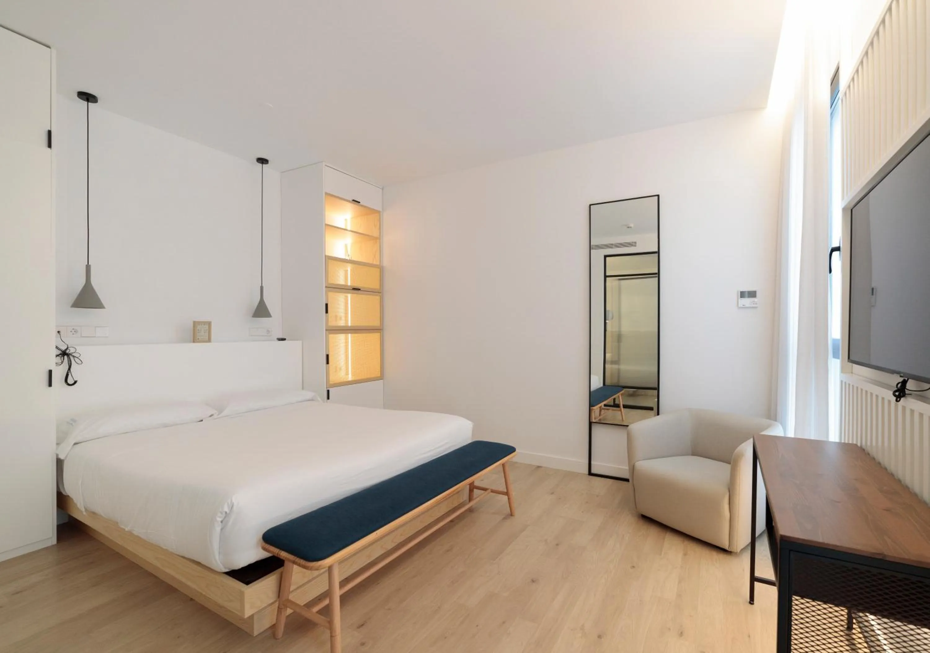 furniture, Bed in Hotel Serawa Alicante