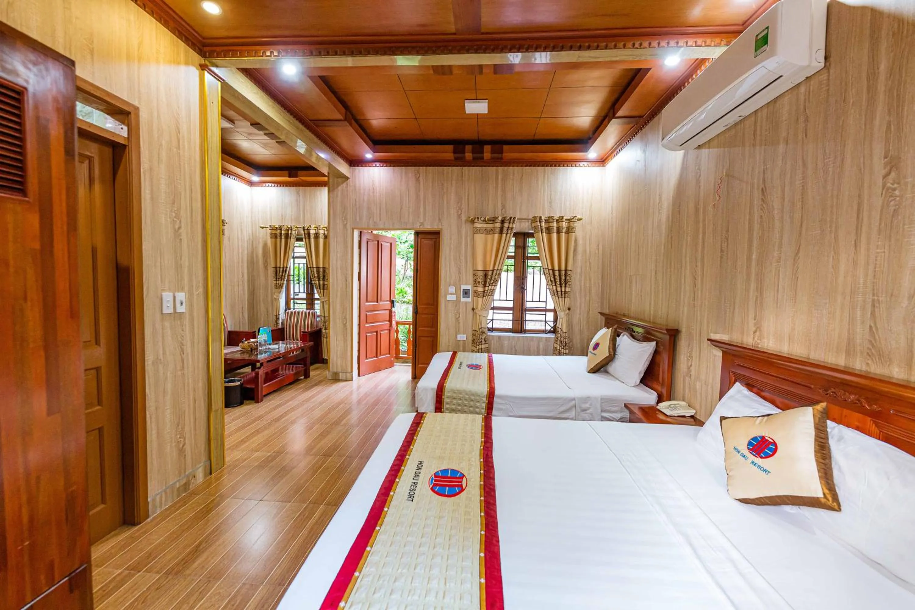 Bed in Hon Dau Resort