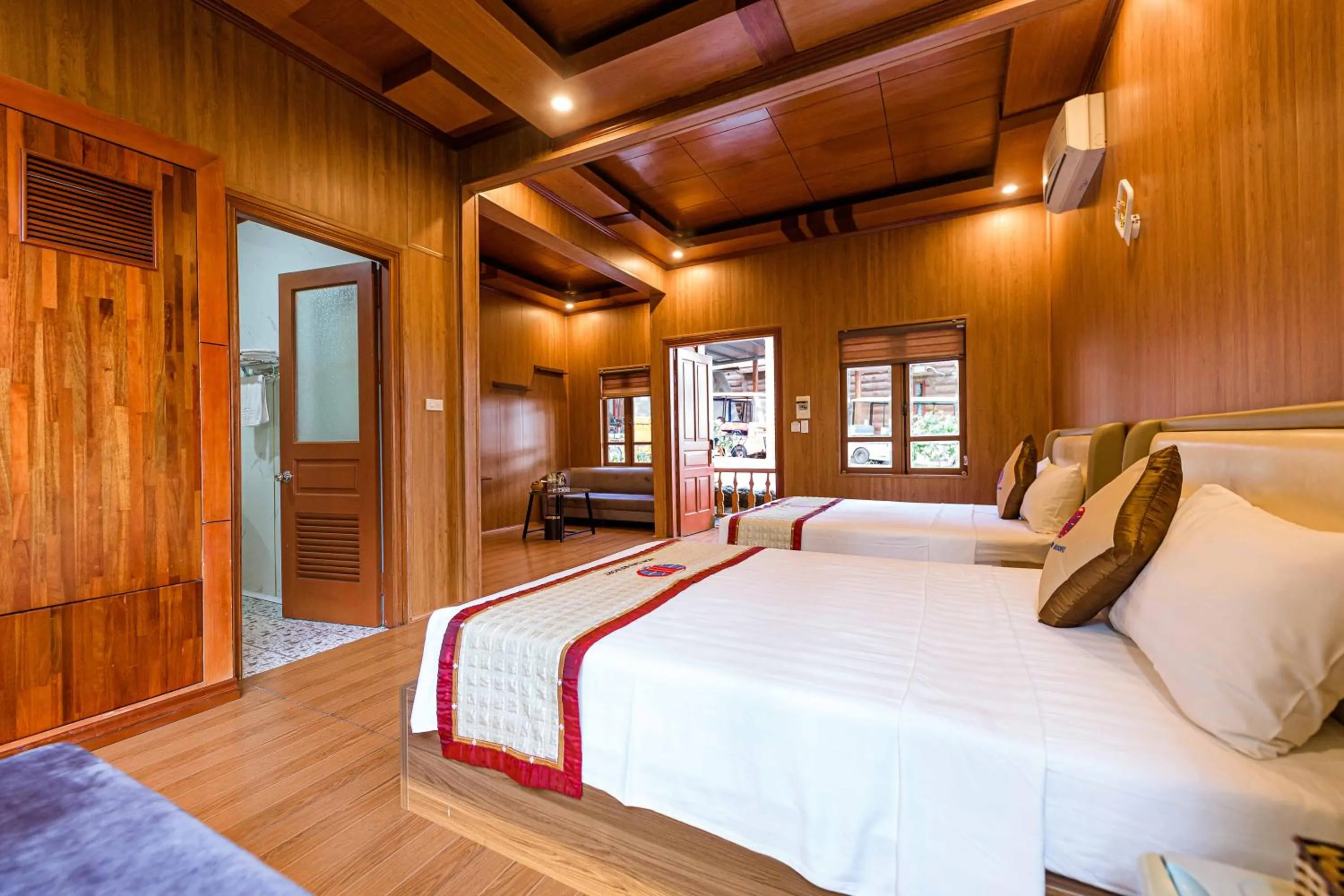 Bed in Hon Dau Resort