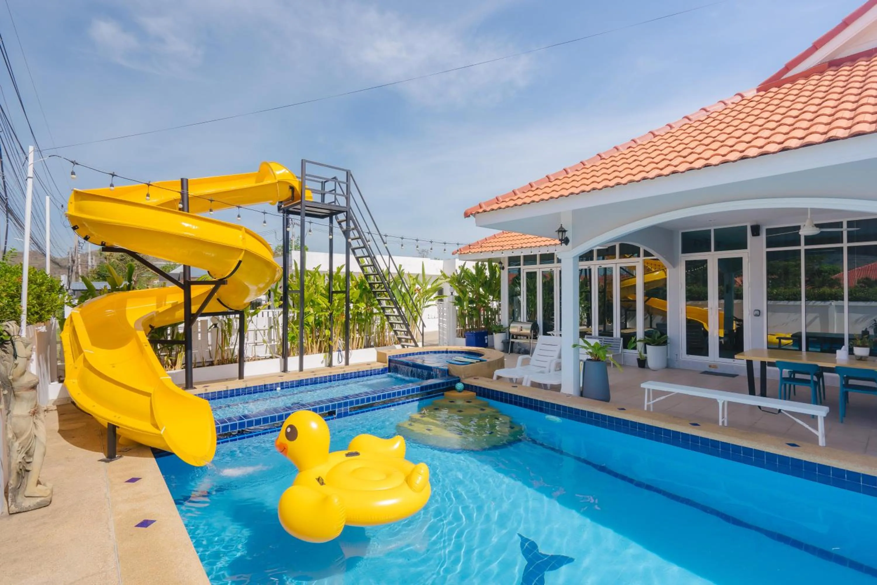 Aqua park in Baan Kiang Lay Phu View Private Pool Villa in Central Hua Hin