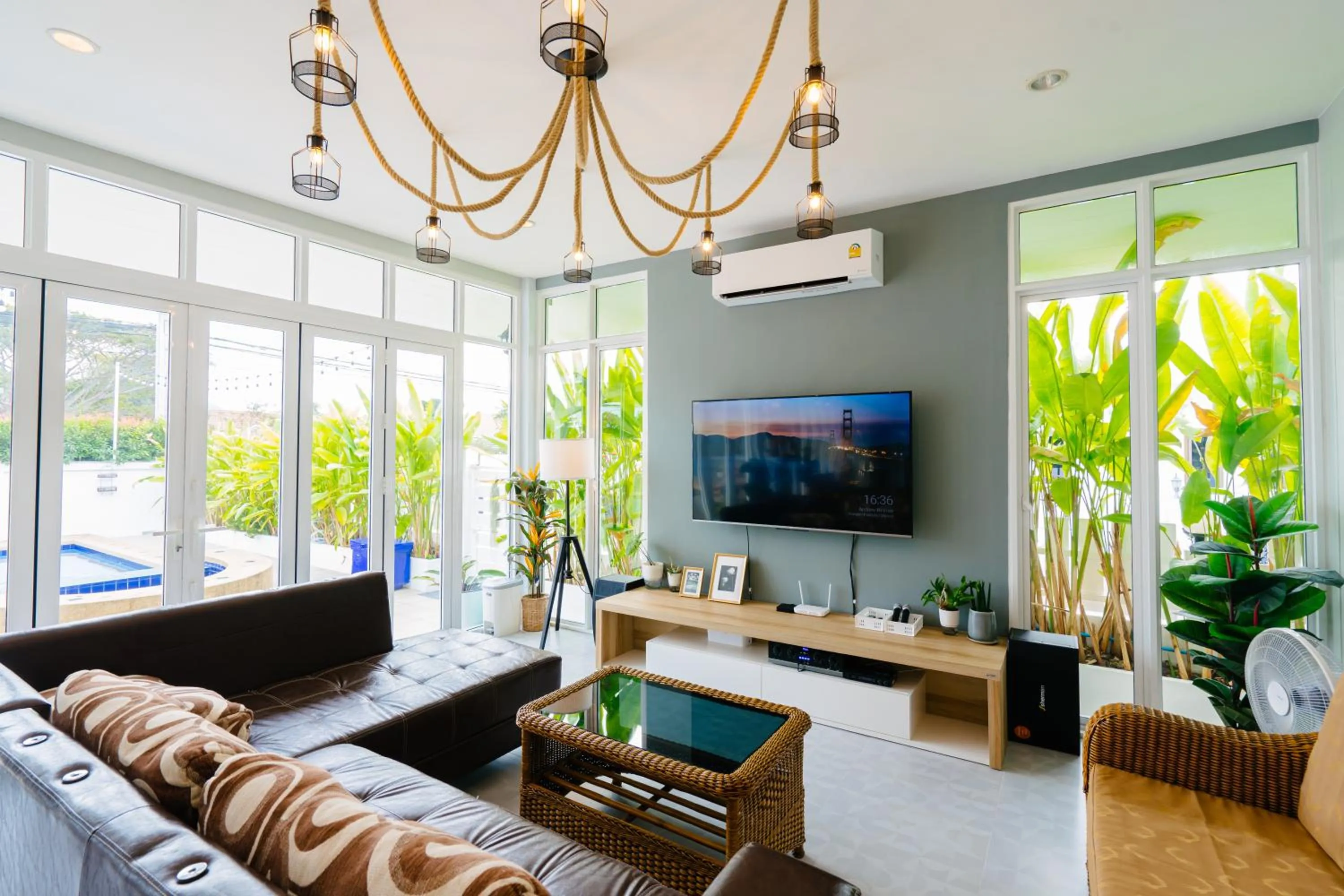 Karaoke in Baan Kiang Lay Phu View Private Pool Villa in Central Hua Hin