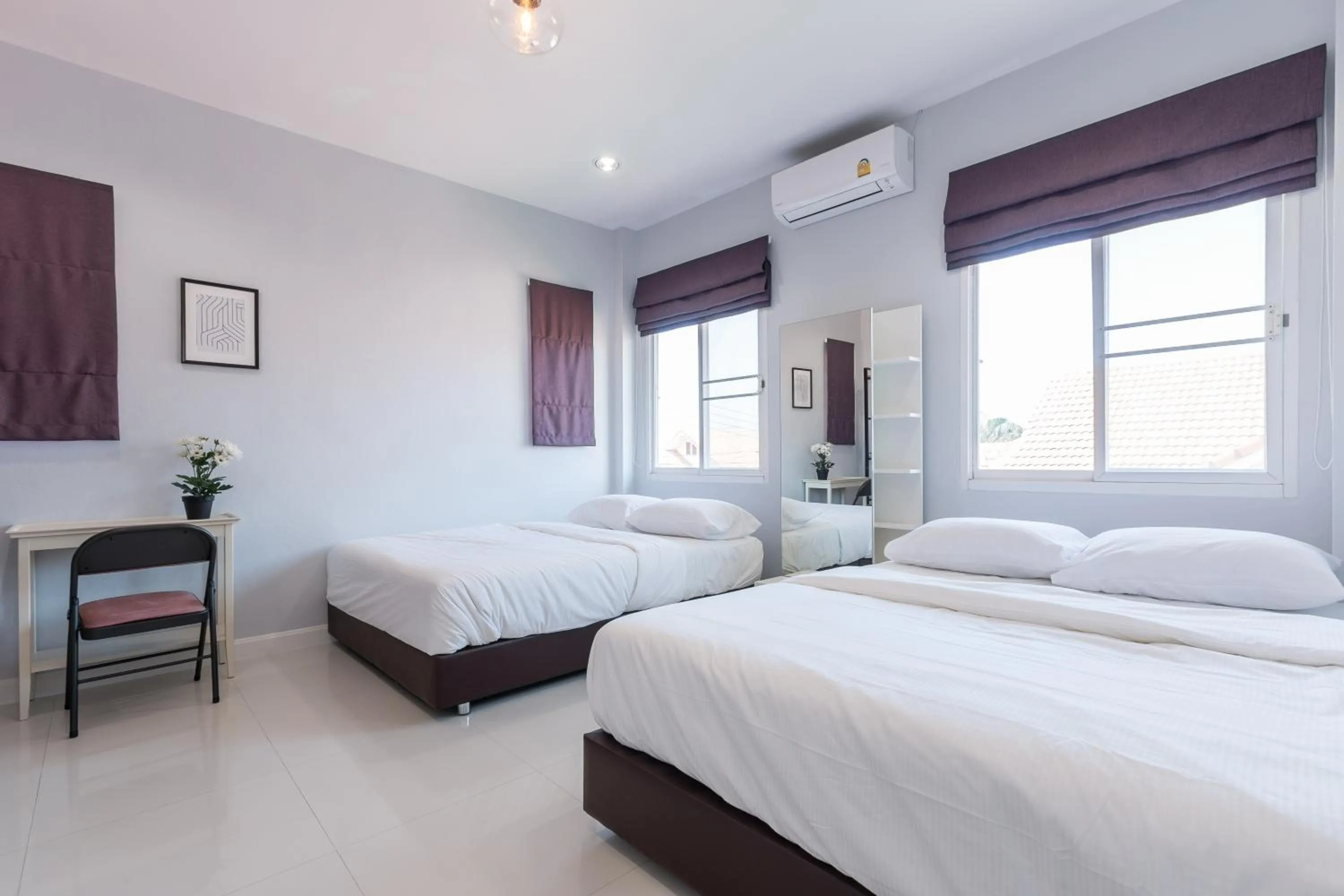 Bed in Baan Kiang Lay Phu View Private Pool Villa in Central Hua Hin