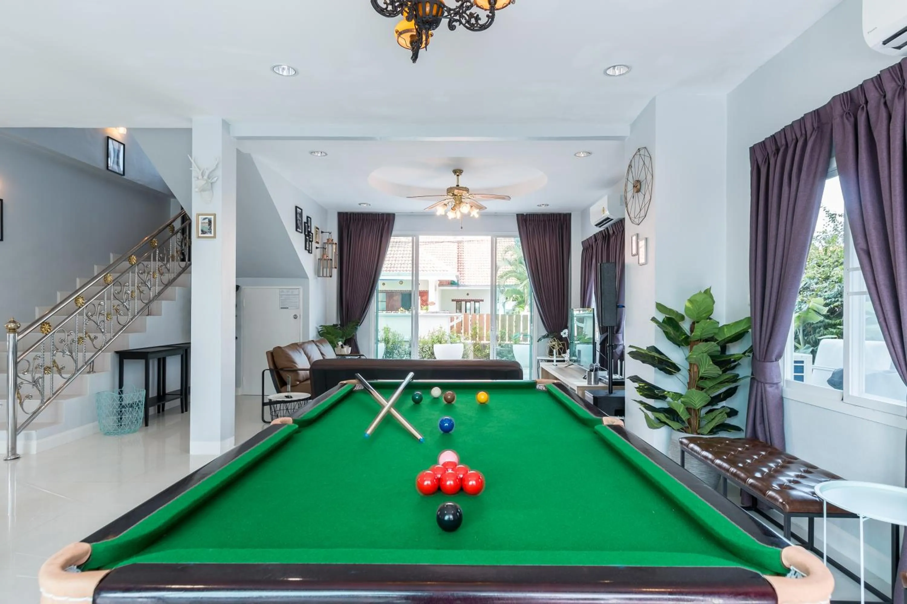 Billiard in Baan Kiang Lay Phu View Private Pool Villa in Central Hua Hin