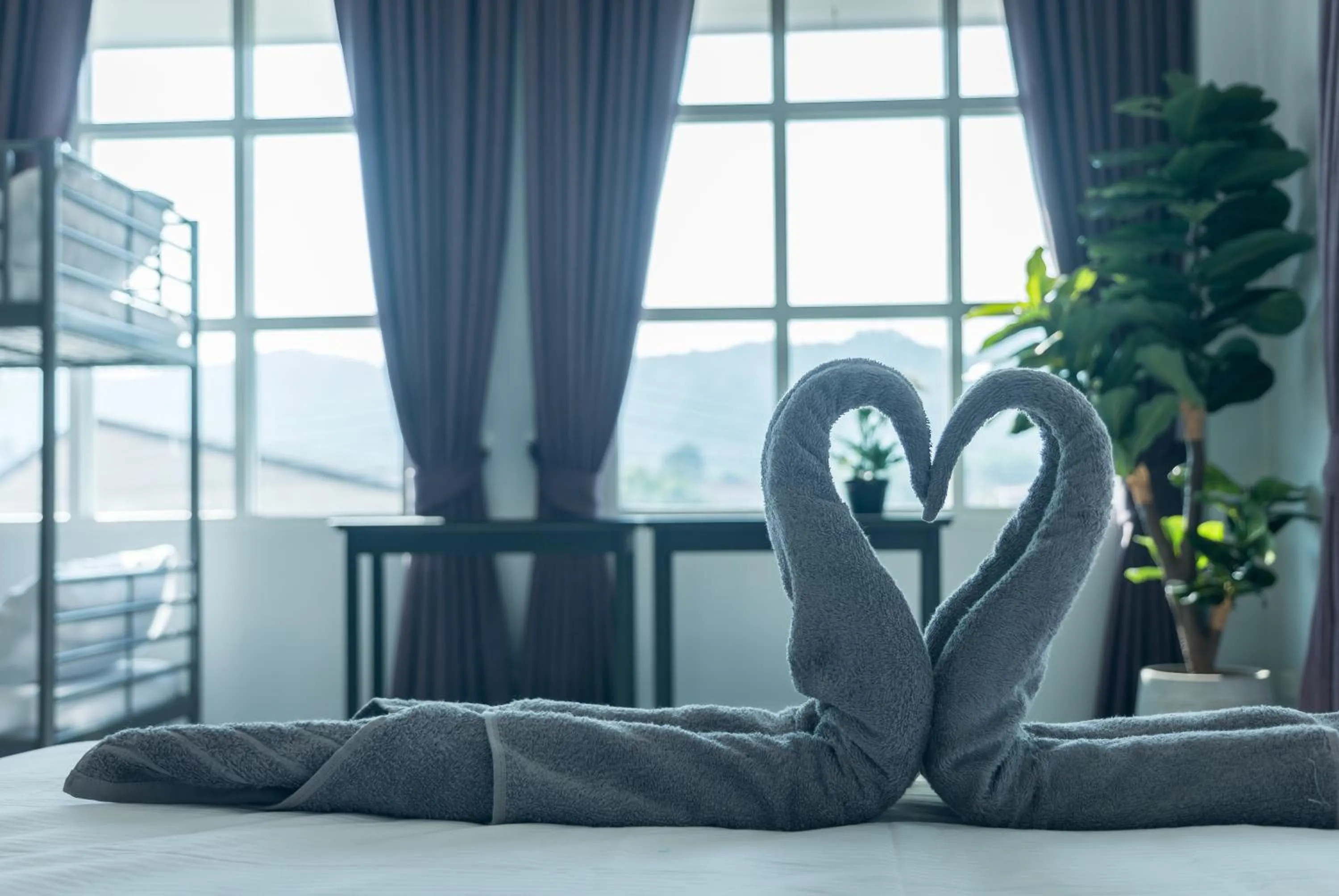 Bed in Baan Kiang Lay Phu View Private Pool Villa in Central Hua Hin