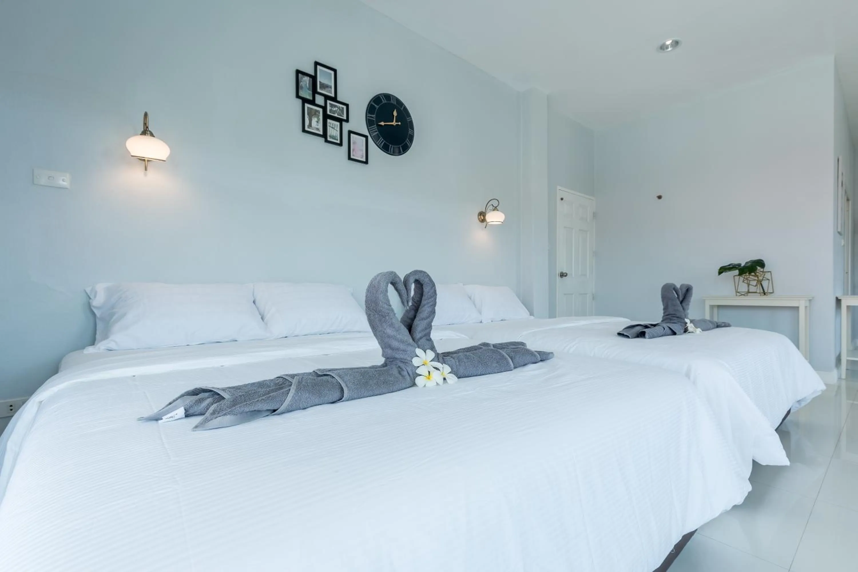 Bed in Baan Kiang Lay Phu View Private Pool Villa in Central Hua Hin