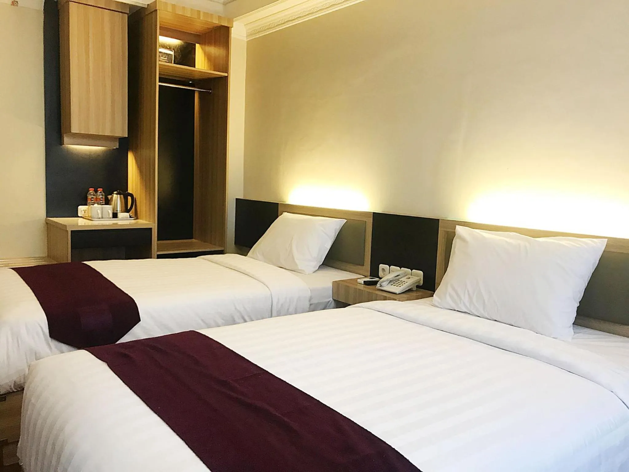 Bed in Top Malioboro Hotel Jogja