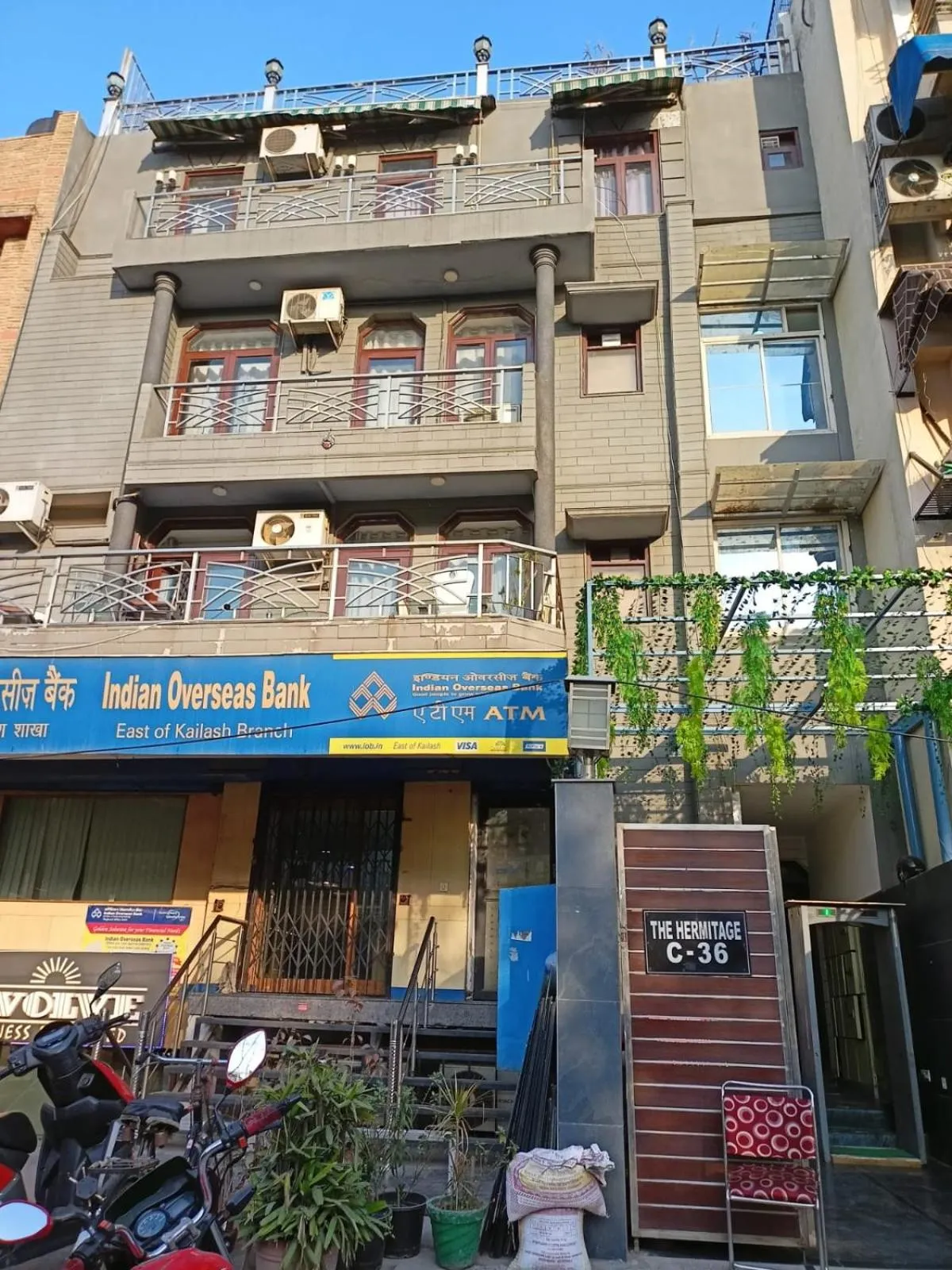 Facade/entrance in Hermitage by The Cosy Hotels Near Lotus Temple