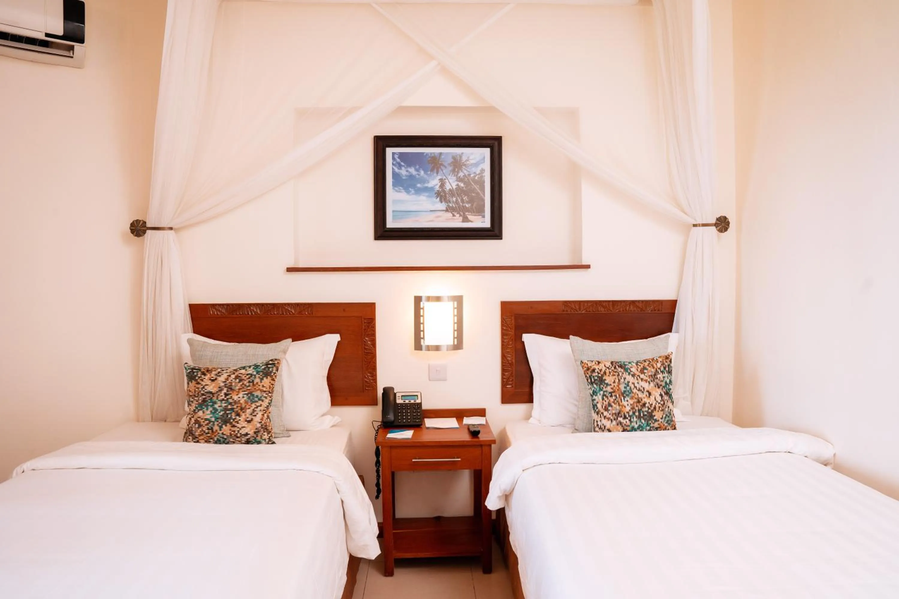 Bed in White Sands Hotel