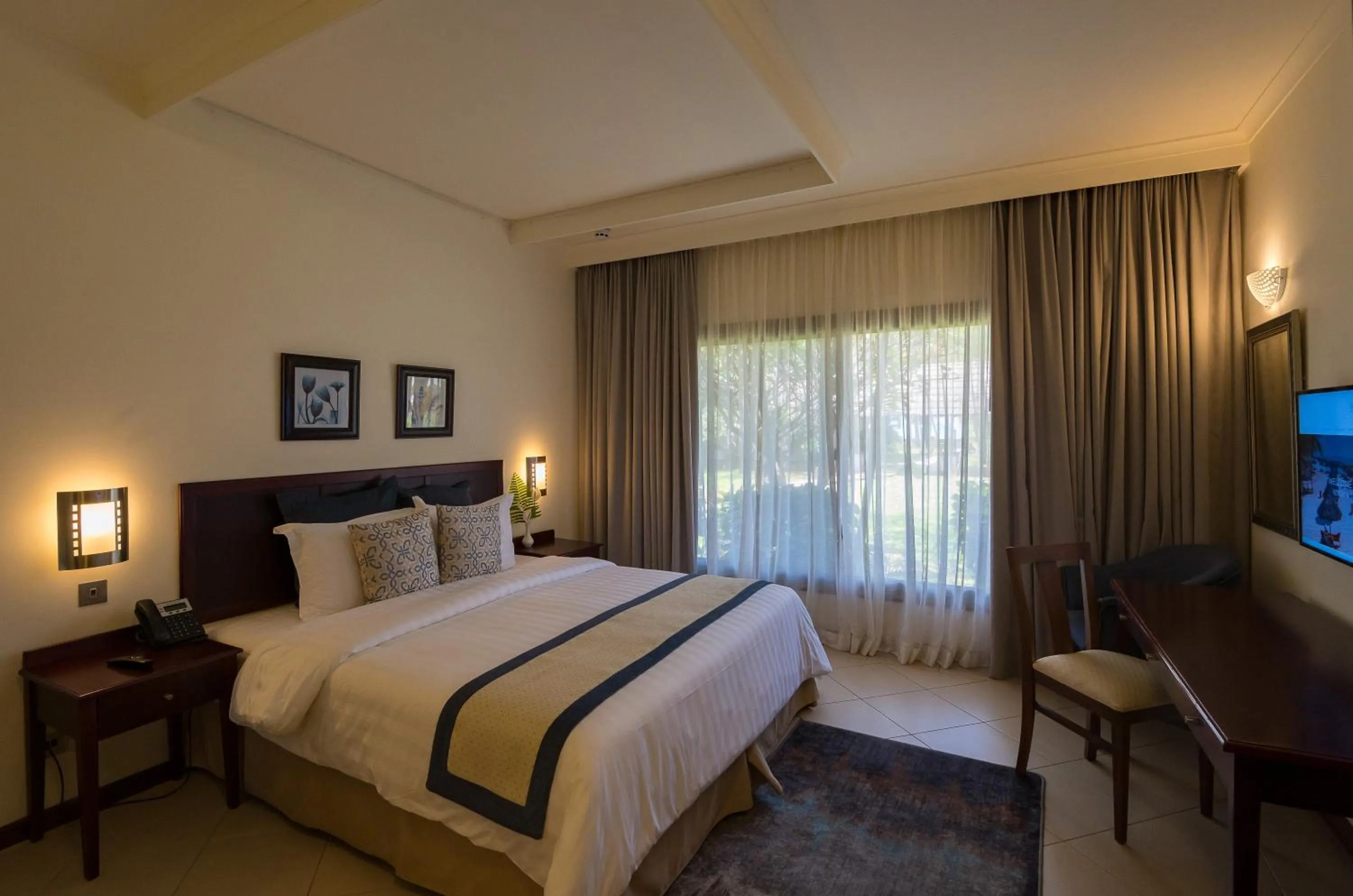 Bed in White Sands Hotel