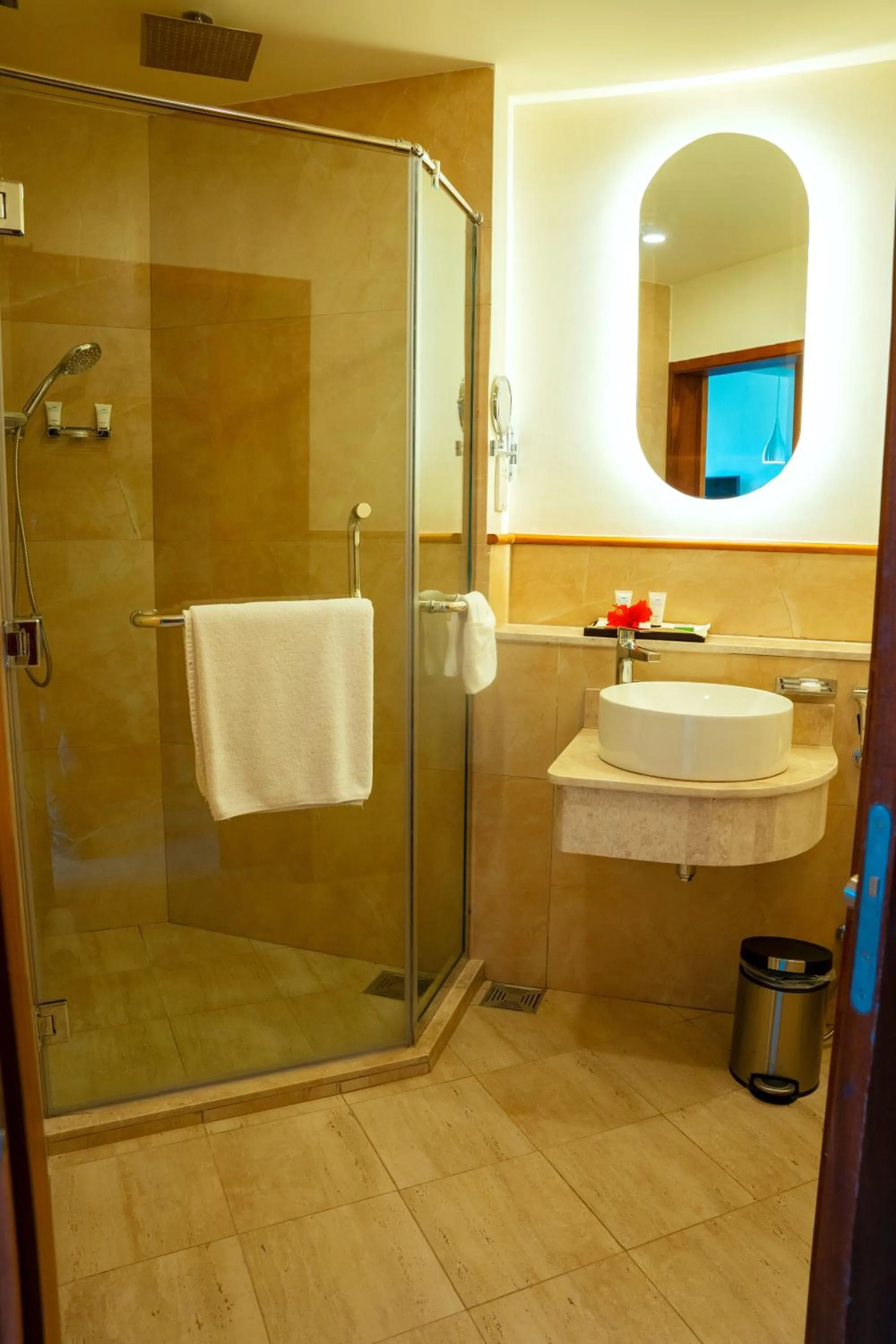 Shower in White Sands Hotel