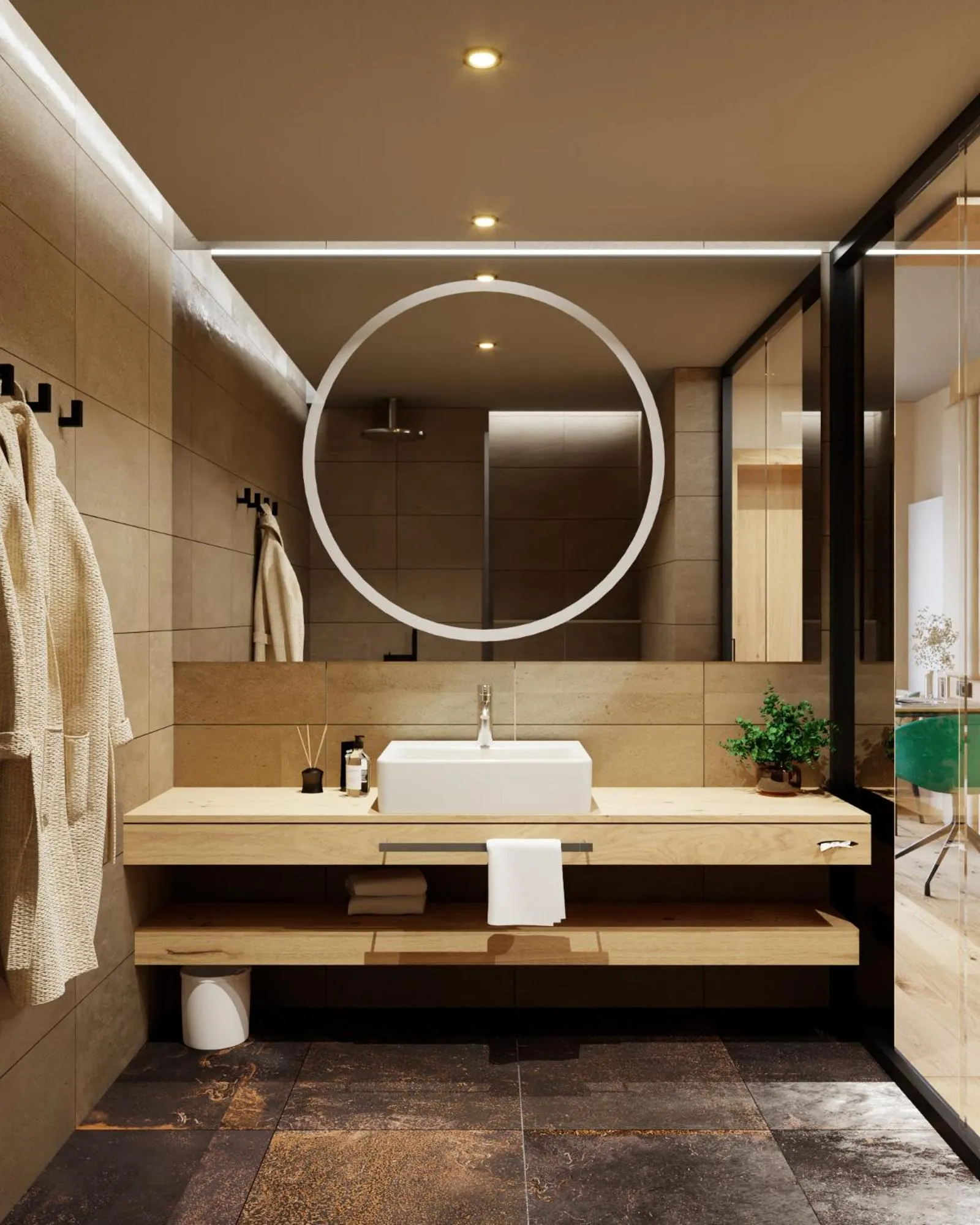 Bathroom in 1A Landhotel Schicklberg