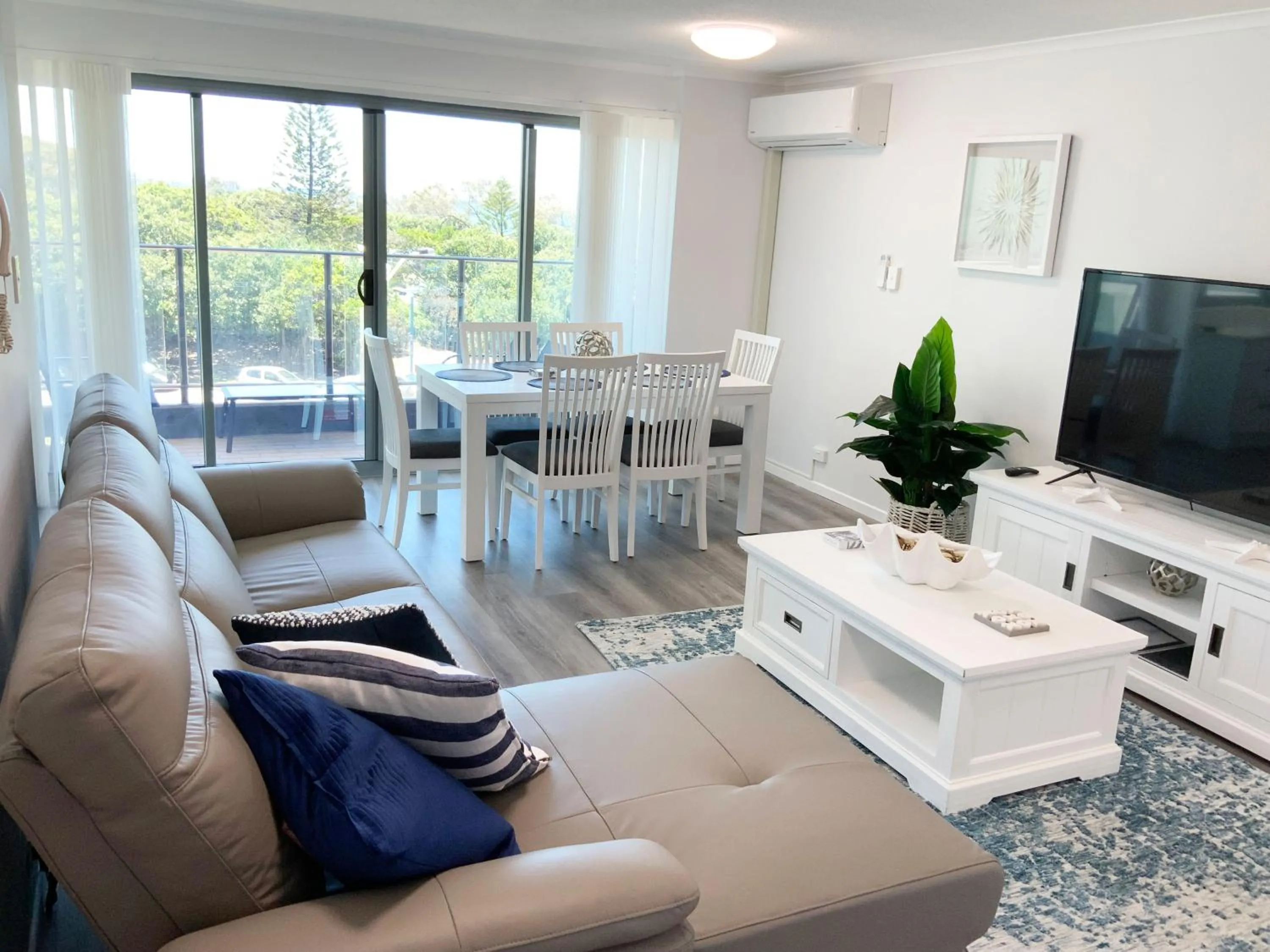 Living room in Beachfront Towers