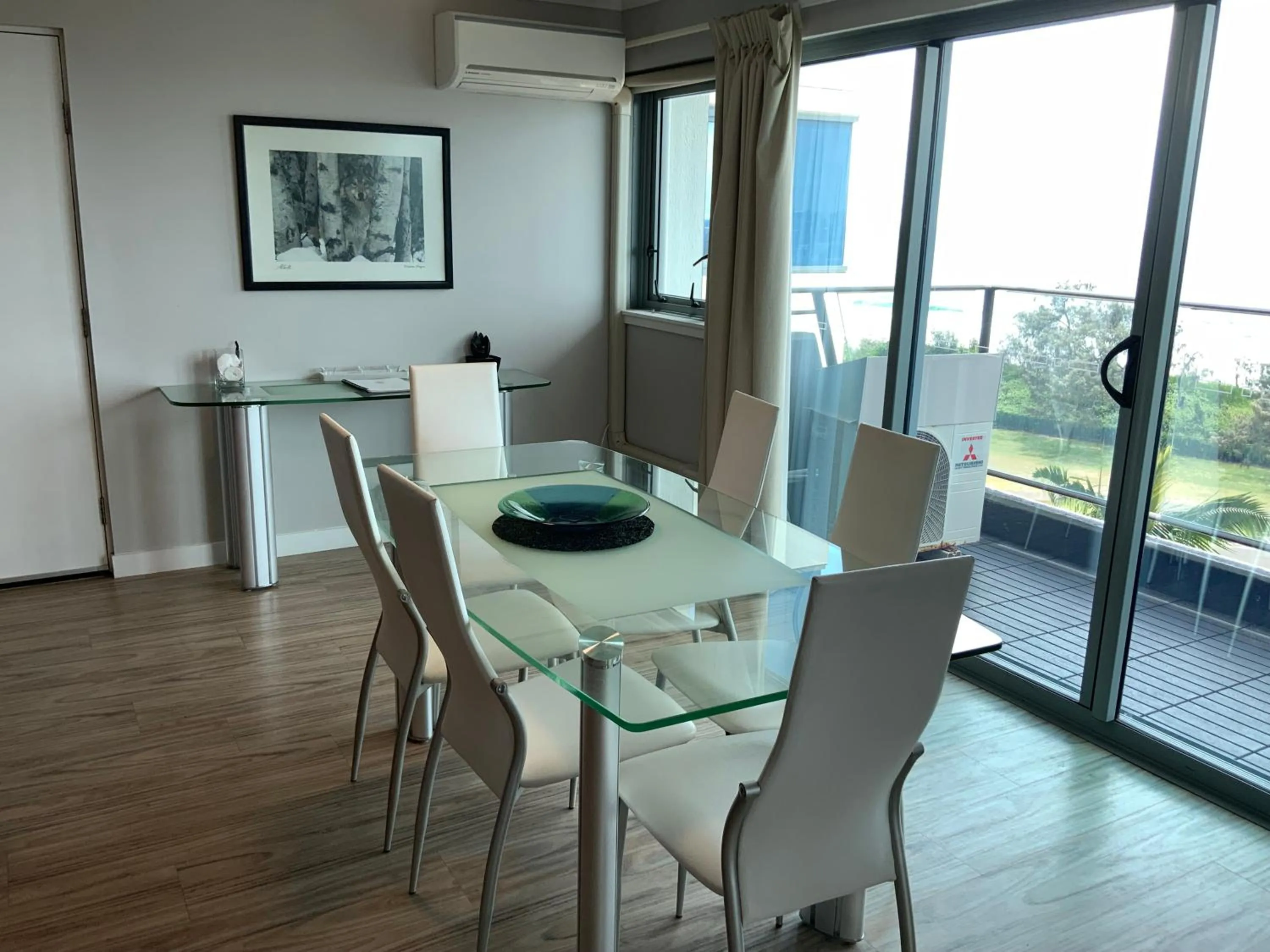 Dining area in Beachfront Towers
