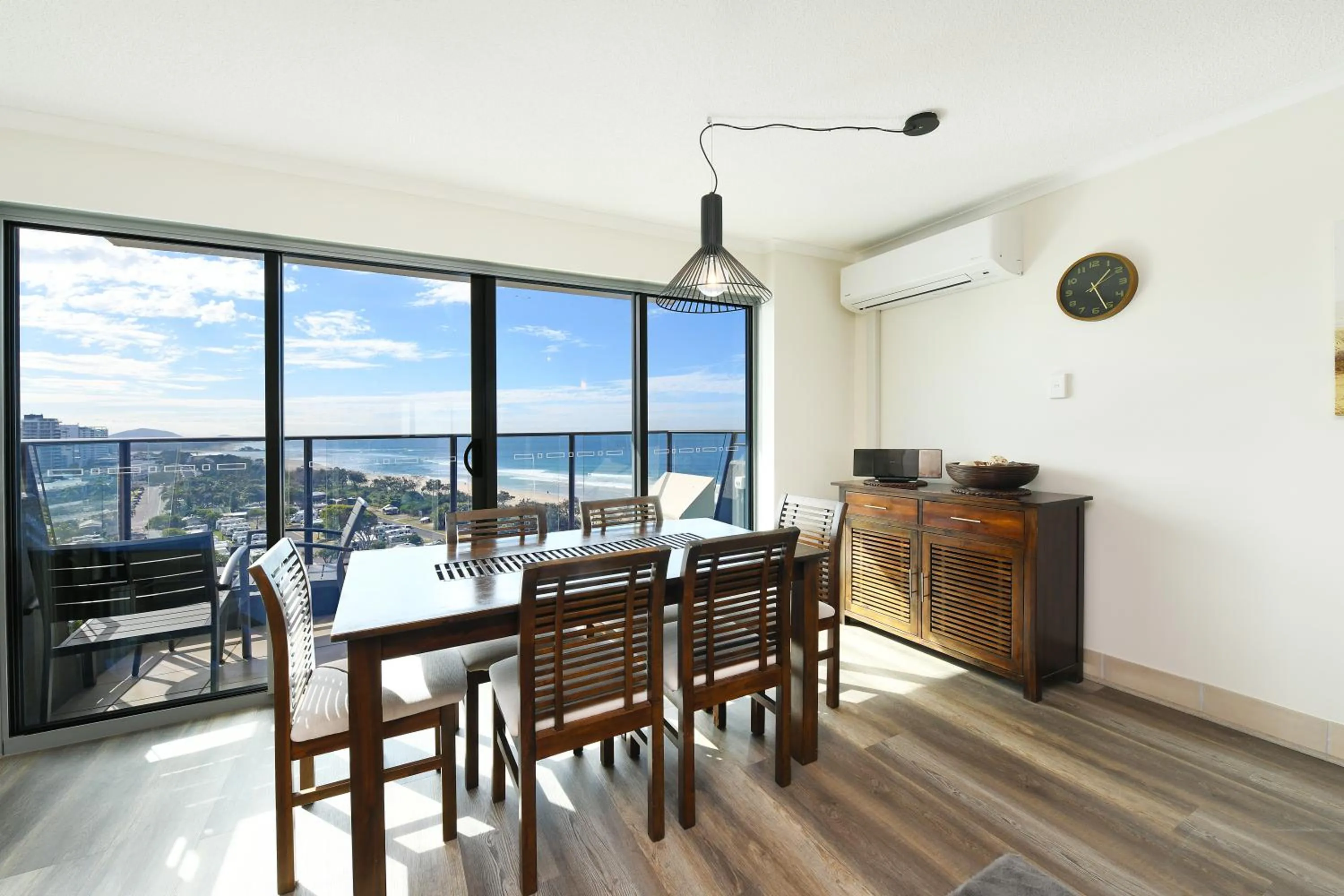 Dining area in Beachfront Towers